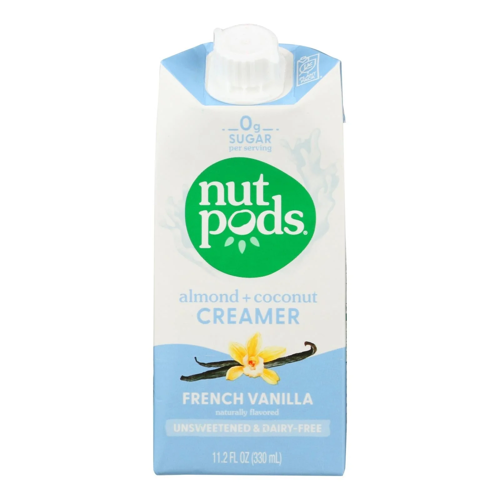 Creamer, Liquid, Unsweetened French Vanilla, Non-Dairy,12 - 11.2 FLUID