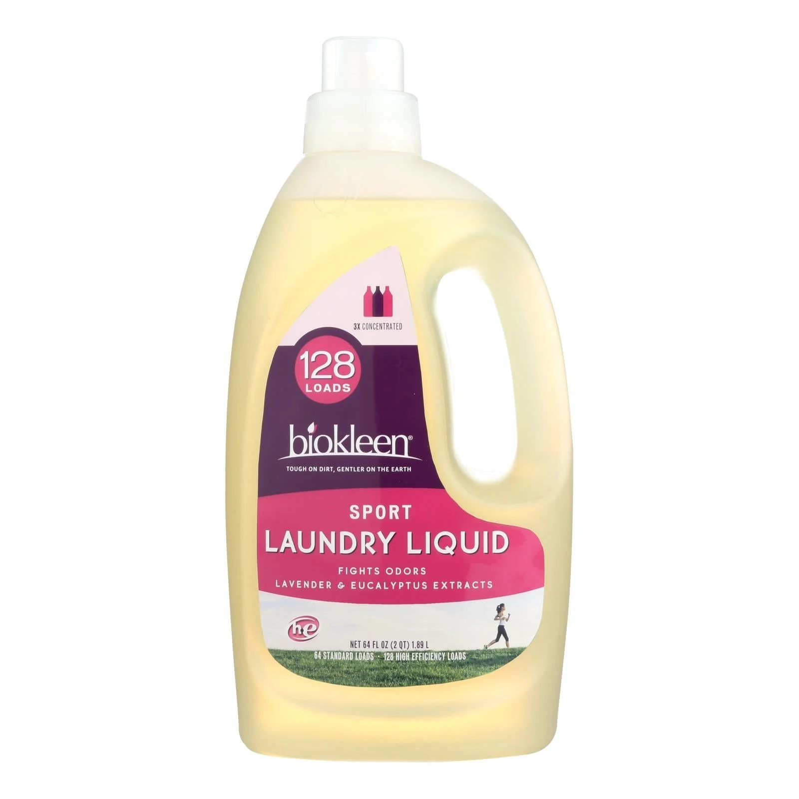 Laundry Detergent, Sport, 3x Concentrated, Liquid, Lavender & Eucalyptus, High Efficiency,1 - 64 FLUID