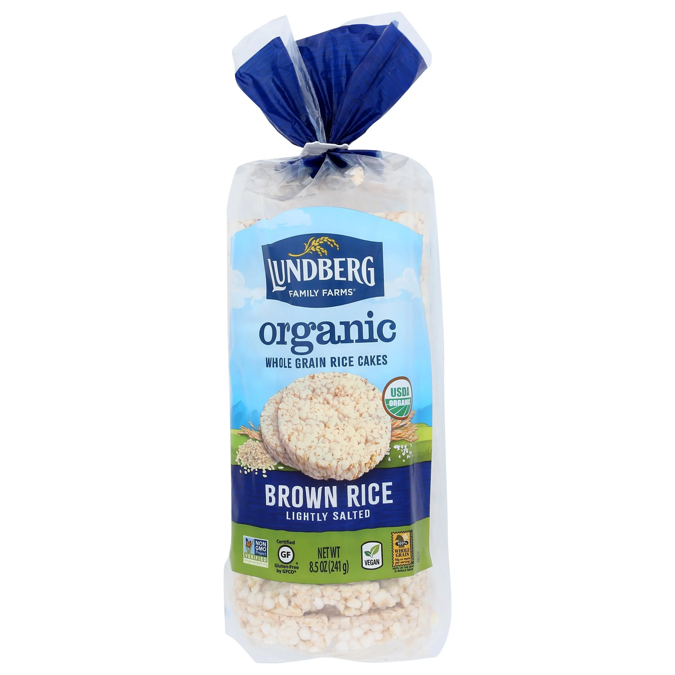 Rice Cakes, Lightly Salted, Brown Rice,6 - 8.5 OUNCE