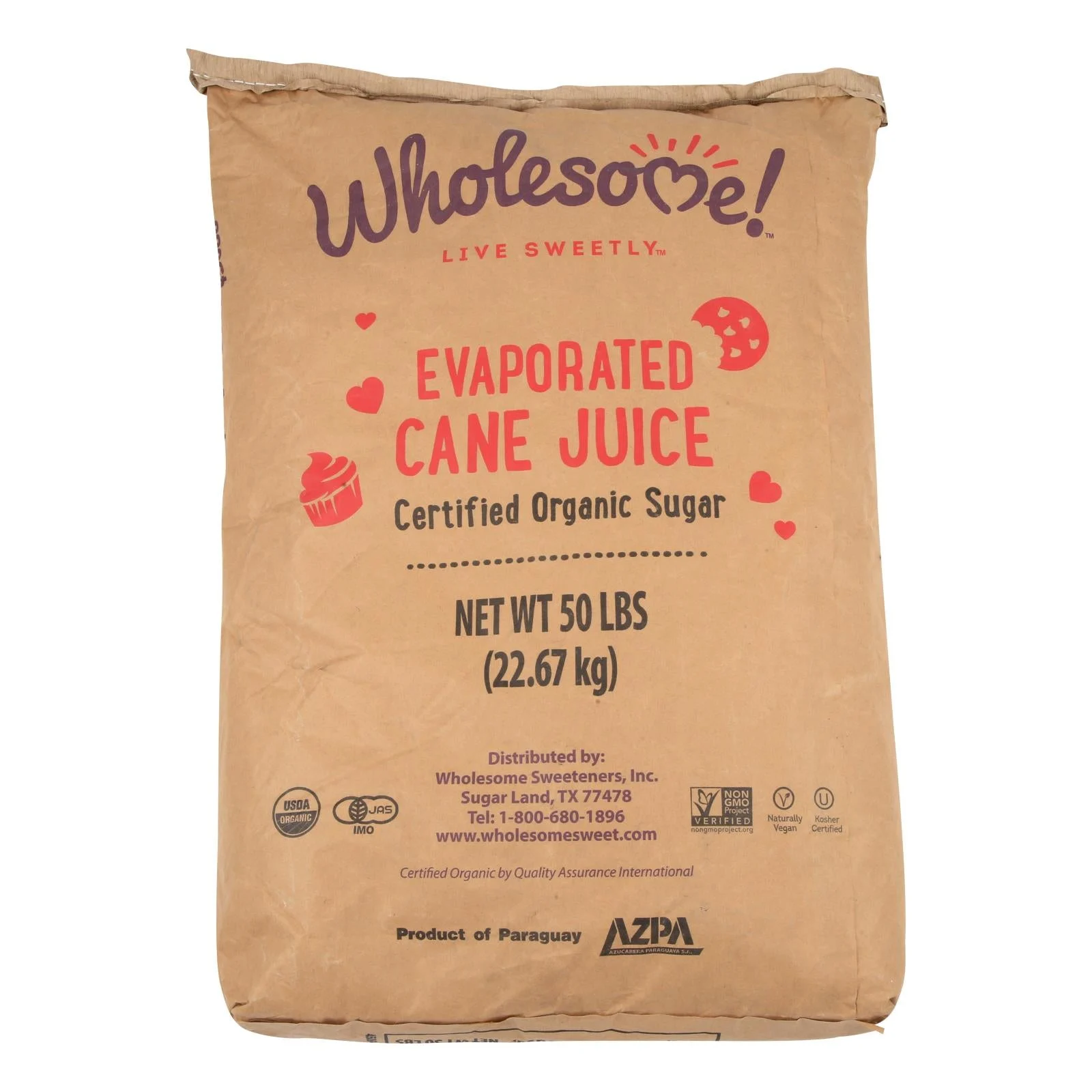 Sugar, Cane, Bulk,1 - 50 POUND