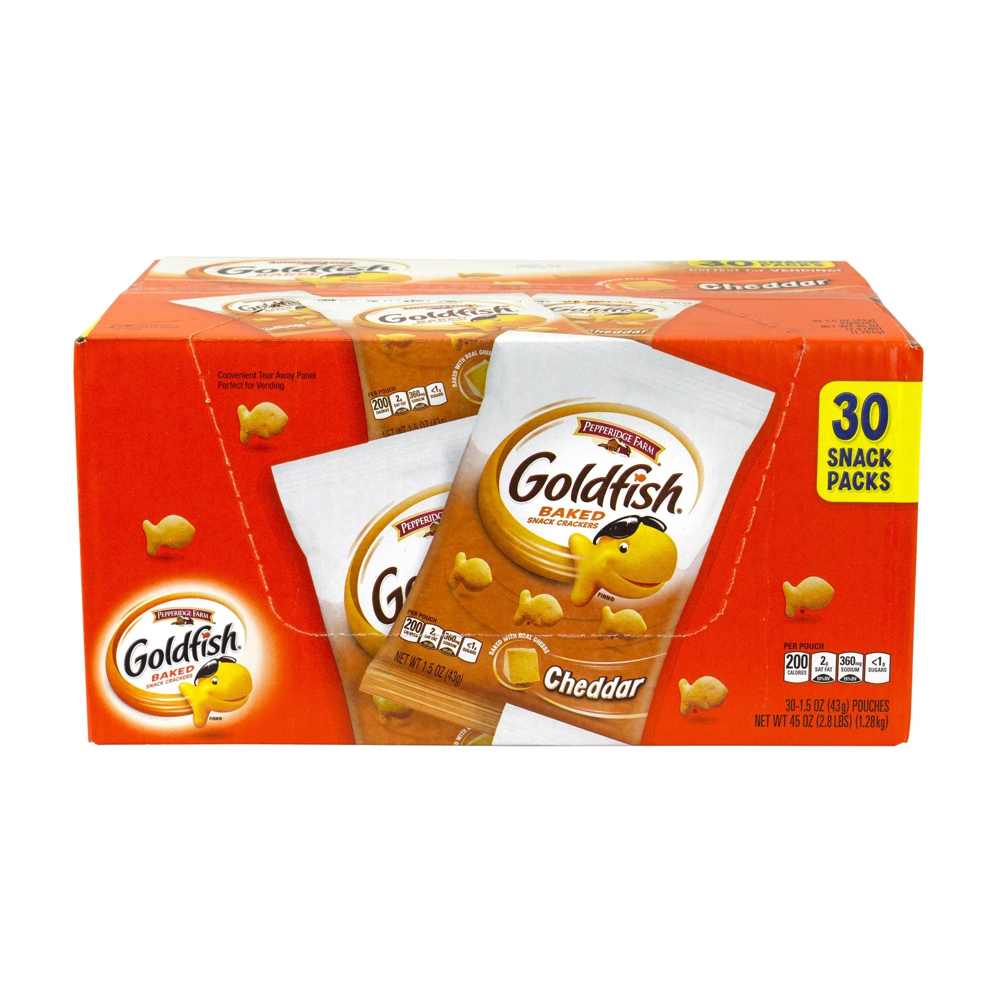 Crackers, Cheddar, Single-Serve,30 - 1.5 OUNCE