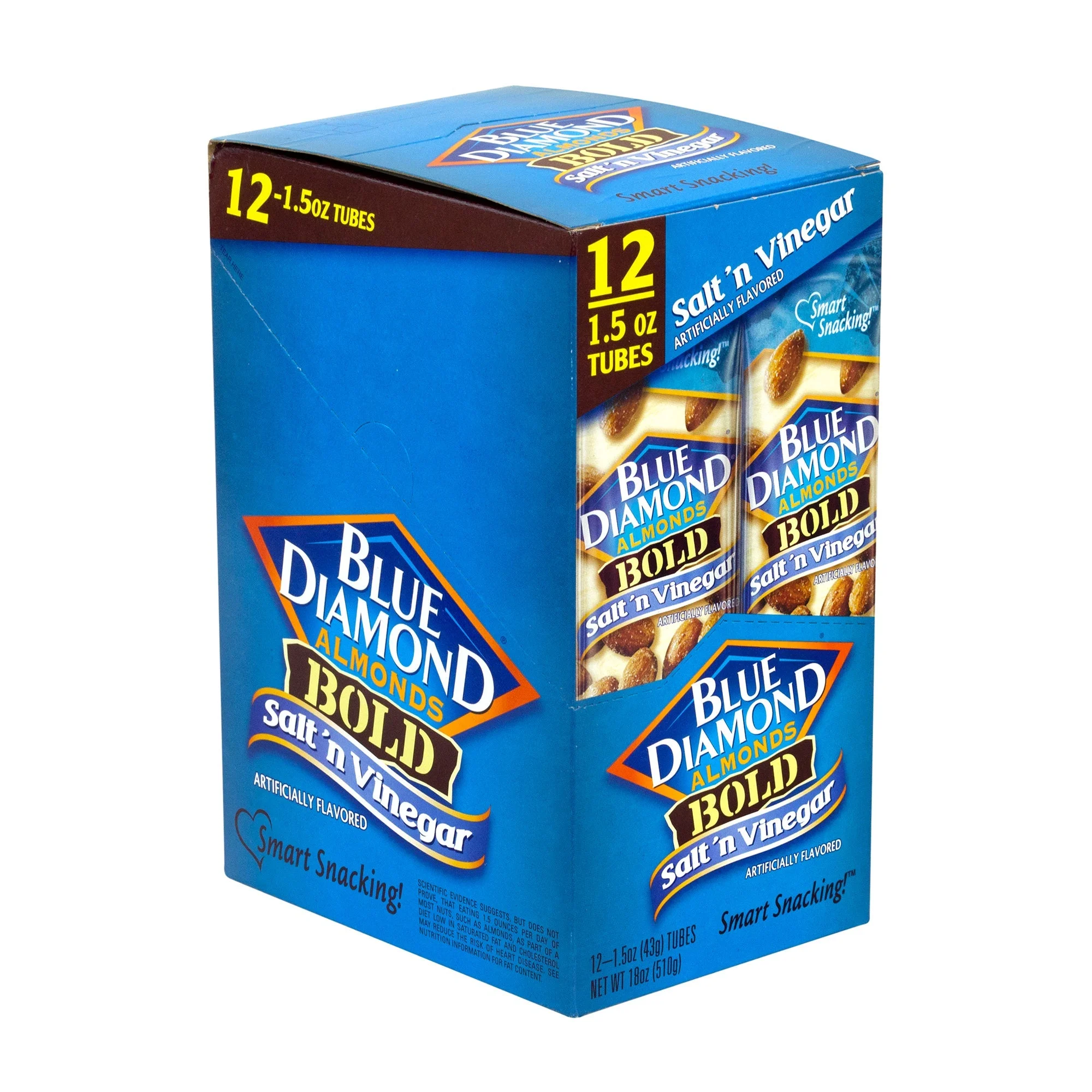 Almonds, Salt & Vinegar, Whole, Salt 'n Vinegar, Single-Serve,12 - 1.5 OUNCE