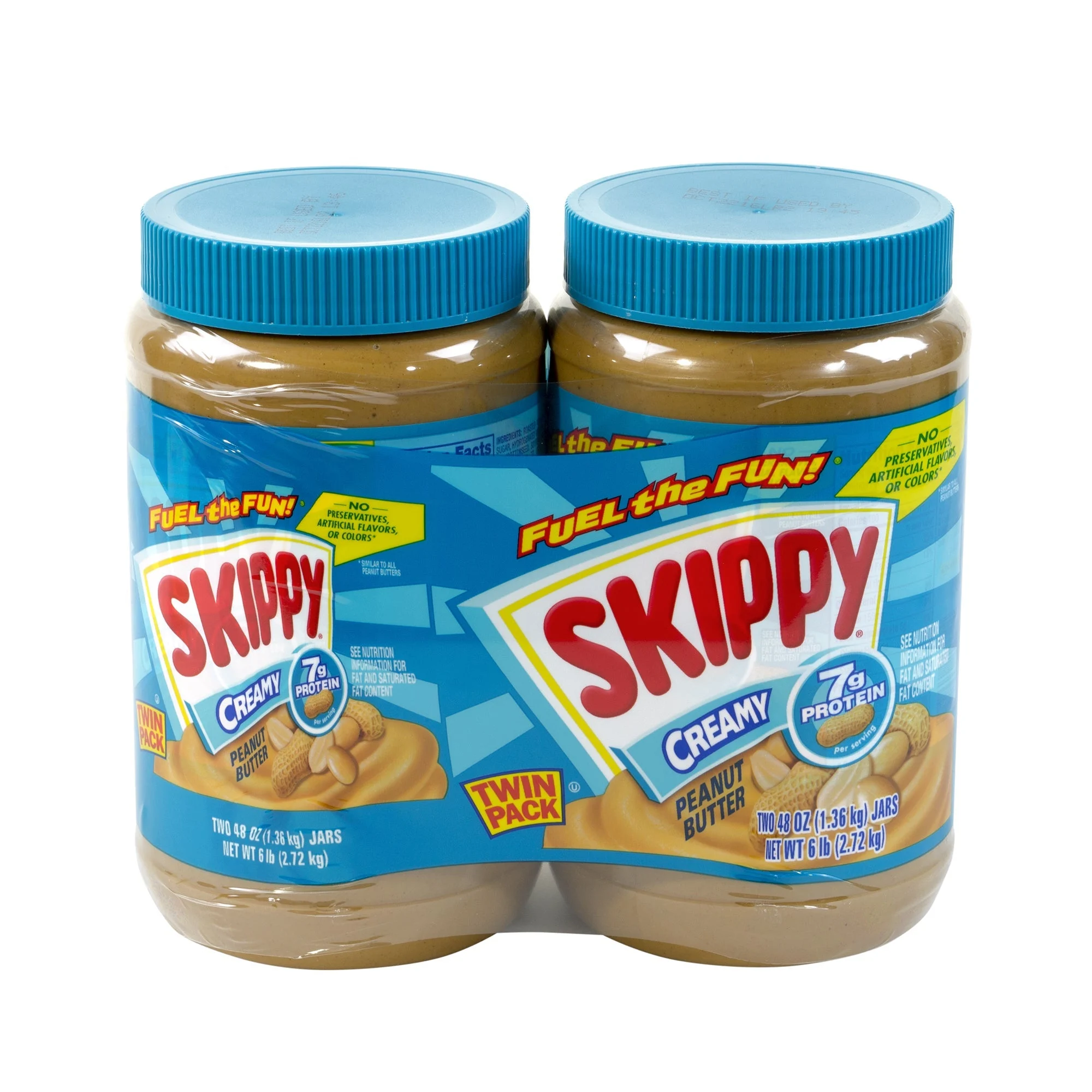 Peanut Butter, Creamy,2 - 48 OUNCE