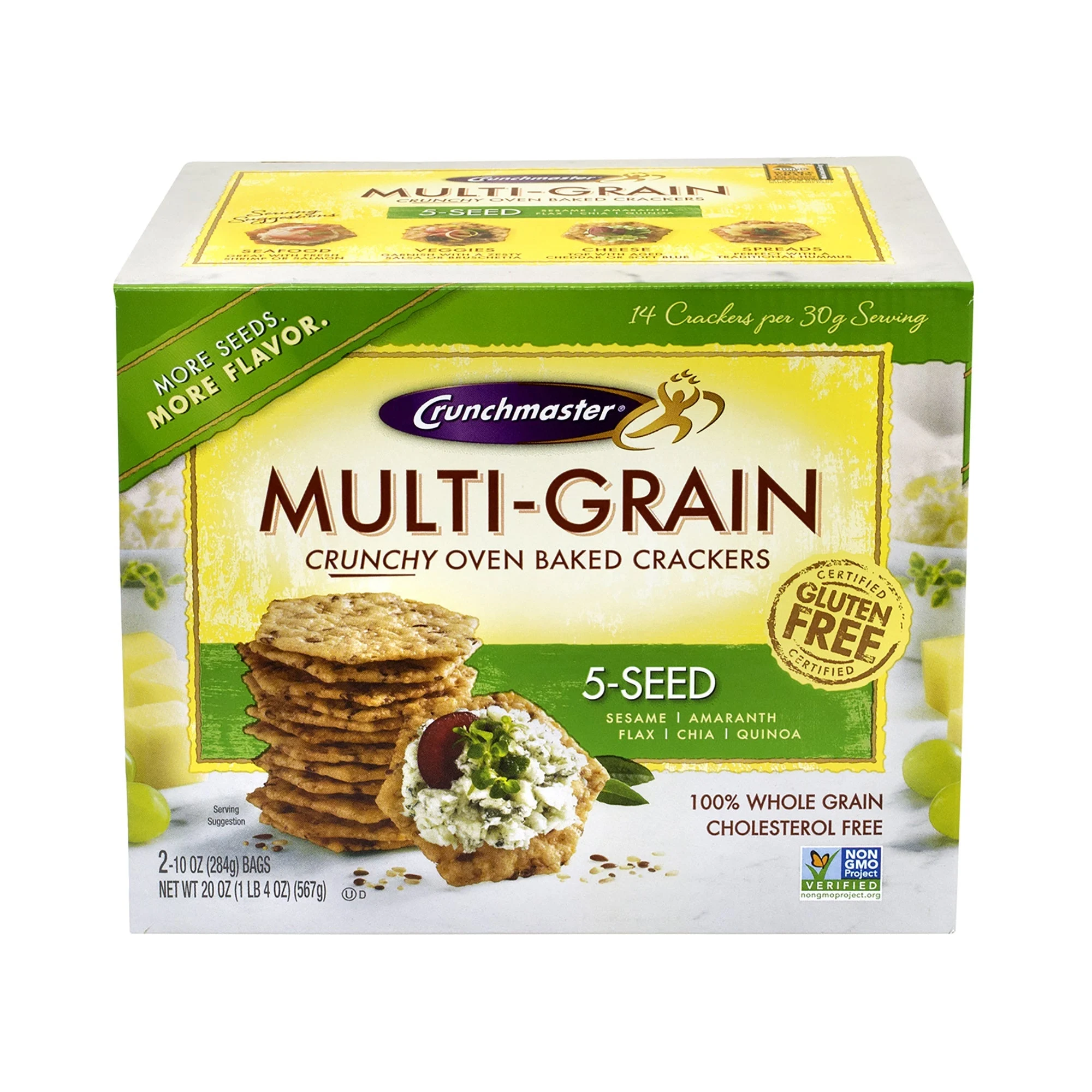 Crackers, Seed, Multi-Grain,2 - 10 OUNCE