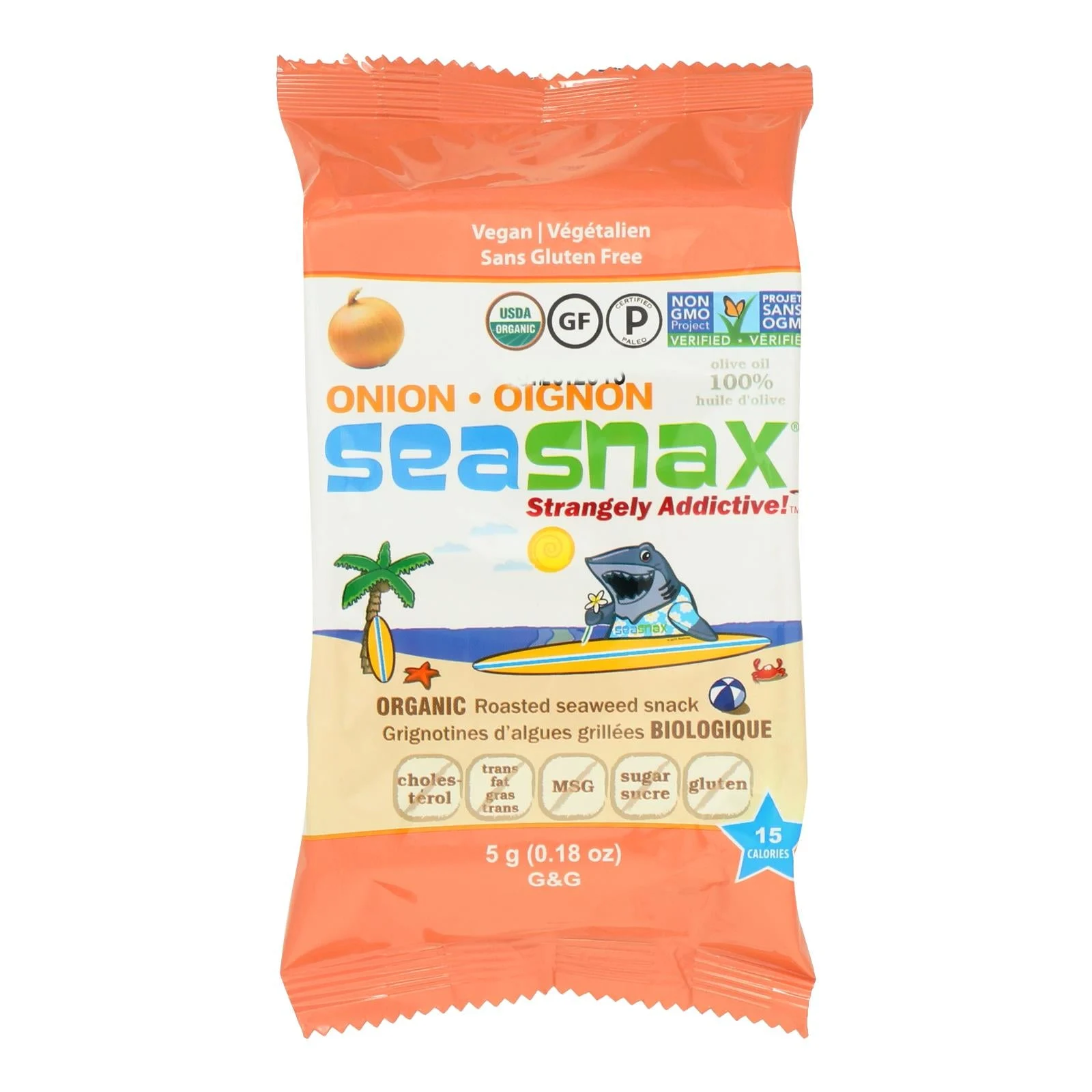 Snacks, Seaweed, Toasty Onion,24 - 0.18 OUNCE