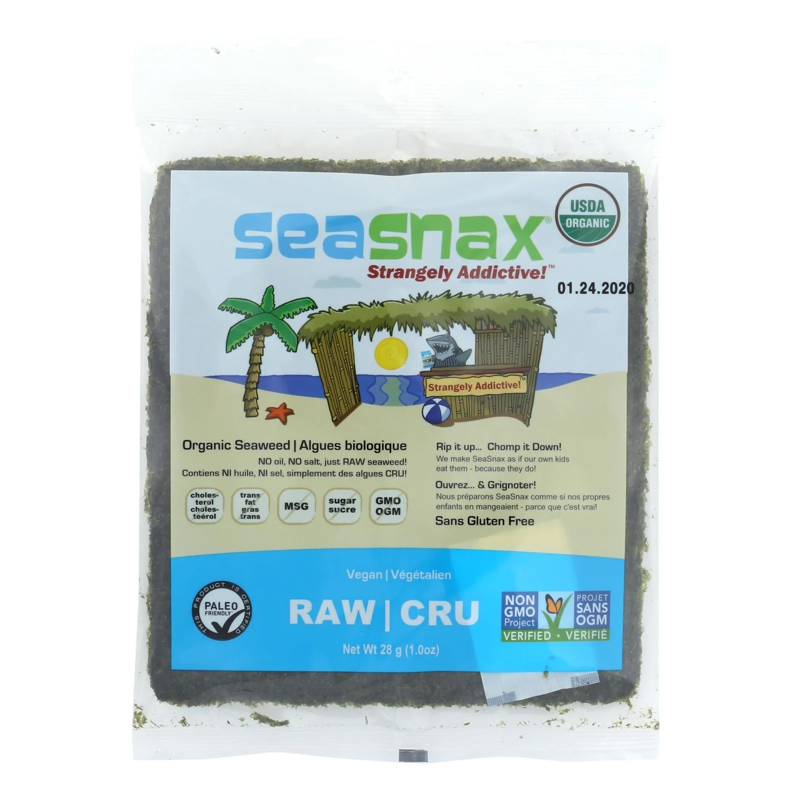Snacks, Seaweed, Raw,16 - 1 OUNCE