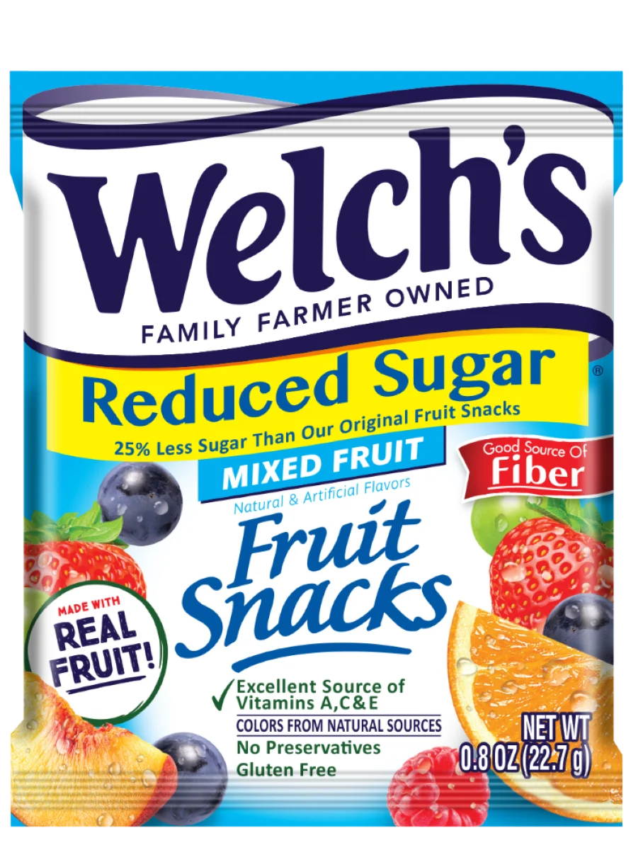 Snacks, Fruit, Assorted, Reduced Sugar, Single-Serve, Individually-Wrapped, 0.8 Ounce,8 - 8 COUNT