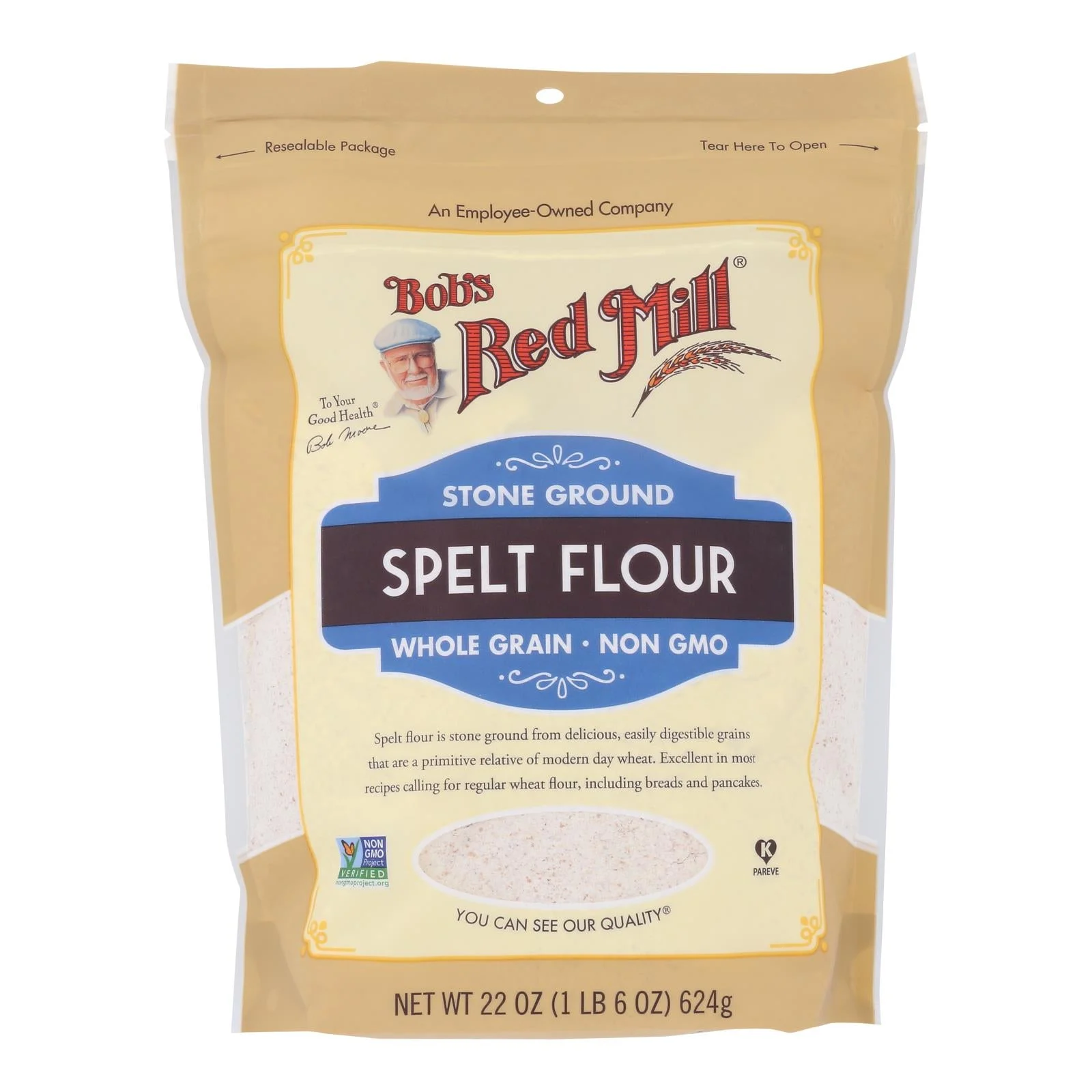 Flour, Spelt, Stone Ground,4 - 22 OUNCE
