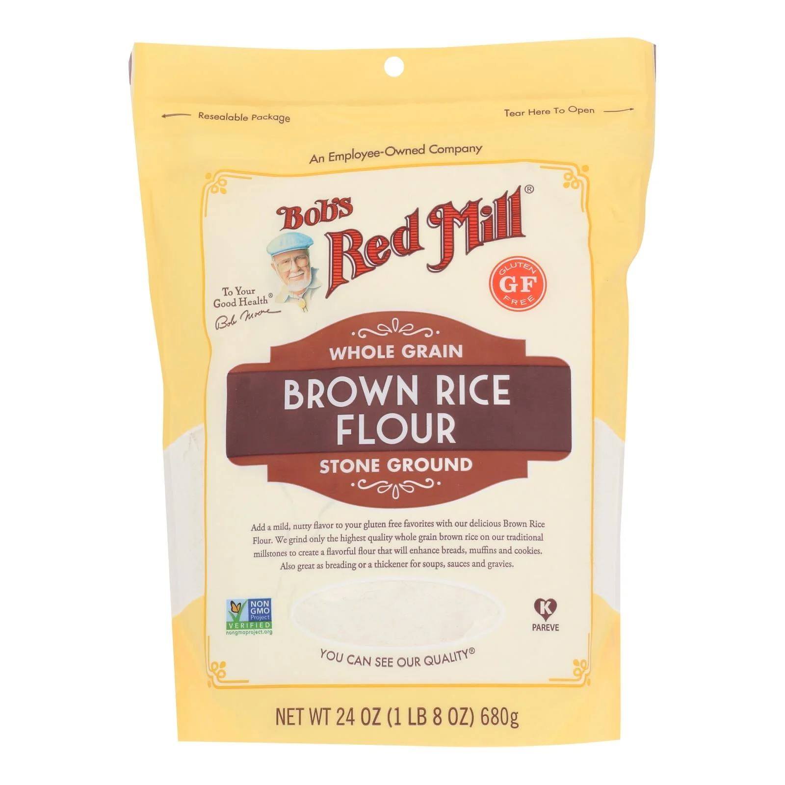 Flour, Brown Rice,4 - 24 OUNCE