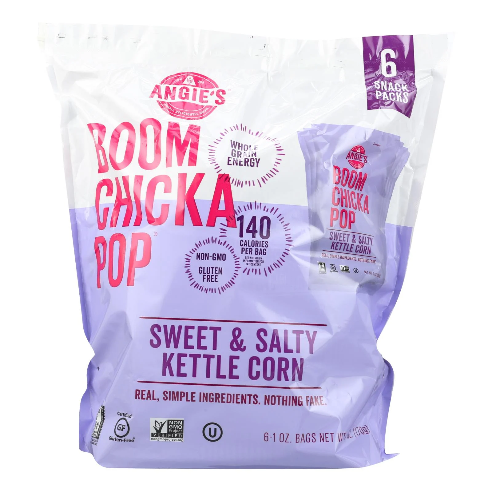 Popcorn, Kettle, Sweet & Salty, Single-Serve, 1 Ounce,4 - 6 COUNT