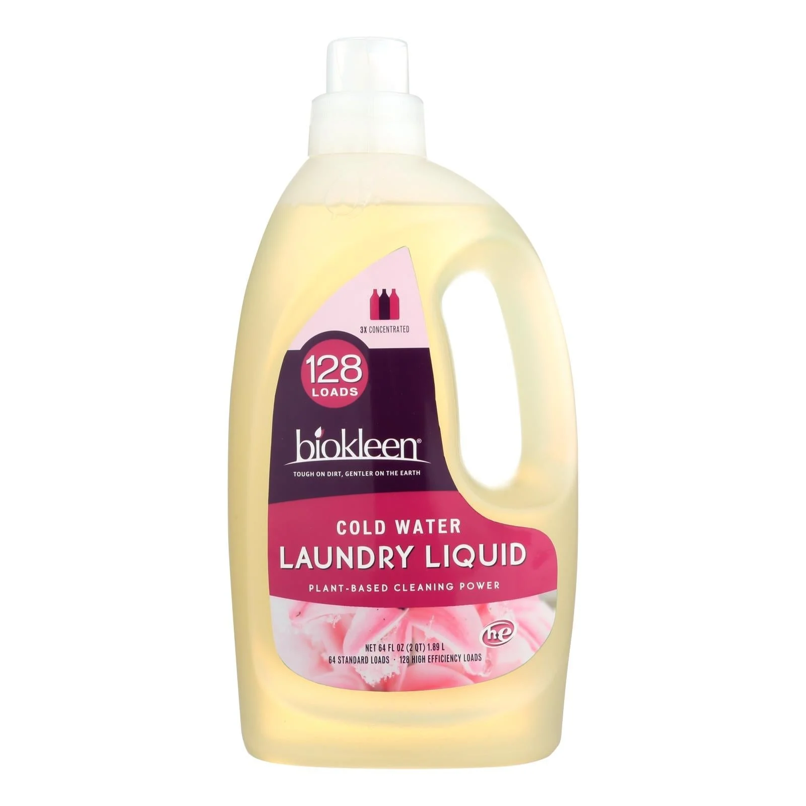 Laundry Detergent, Cold Water, 3x Concentrated, Liquid, High Efficiency,1 - 64 FLUID