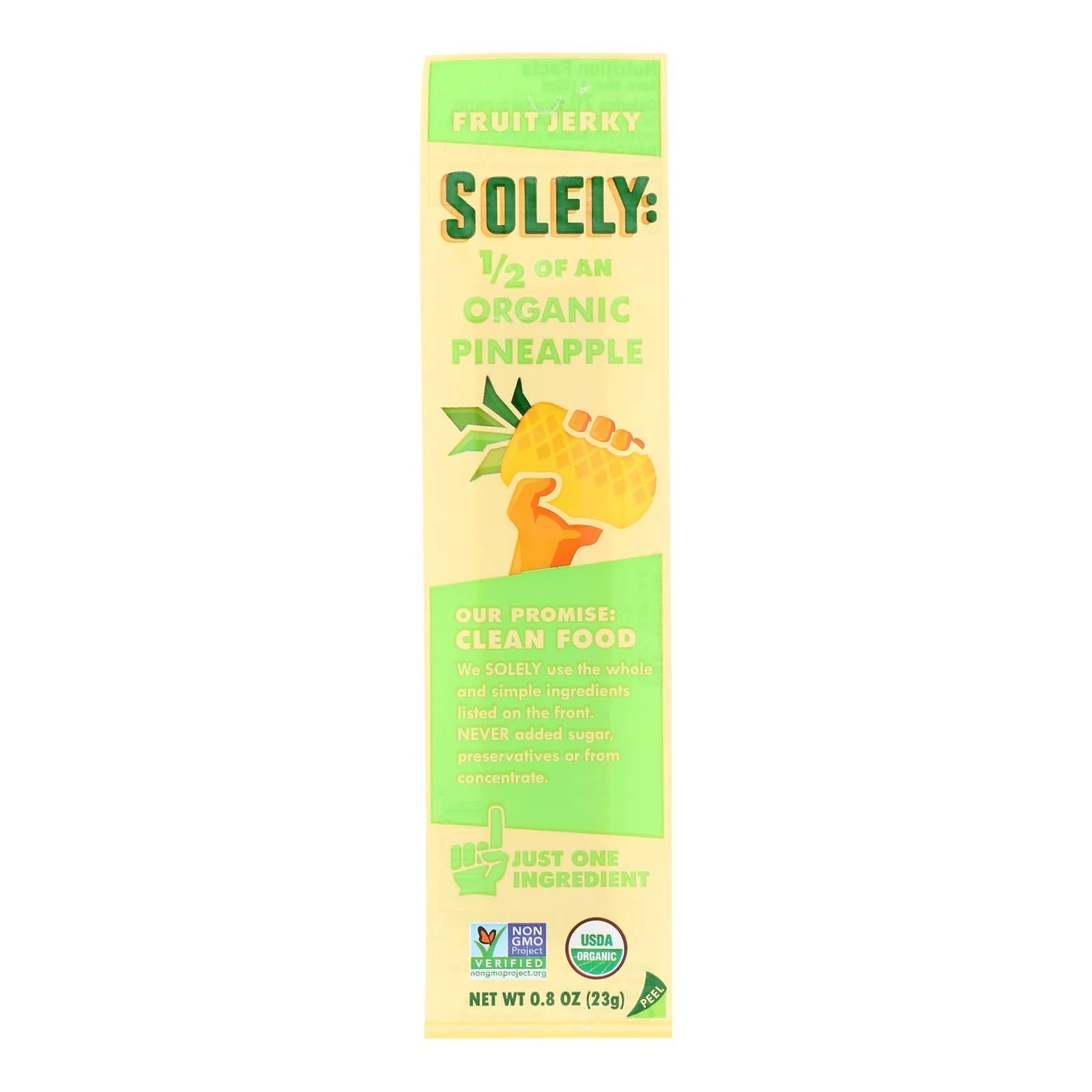 Fruit Jerky, Pineapple, Single-Serve,12 - 0.8 OUNCE