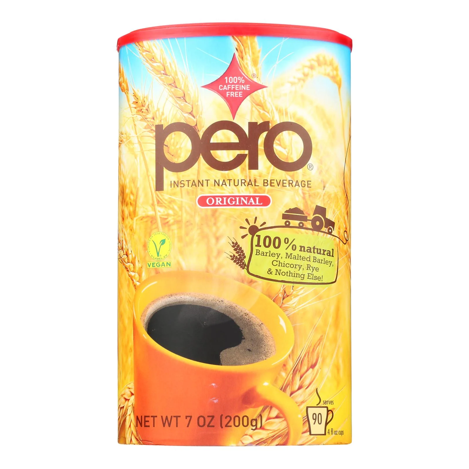 Coffee Substitute, Instant, Natural, Caffeine-Free,6 - 7 OUNCE