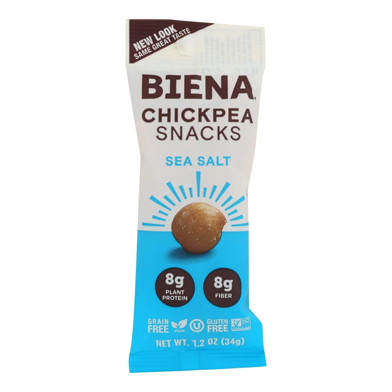 Snacks, Chickpea, Sea Salt, Single-Serve,10 - 1.2 OUNCE