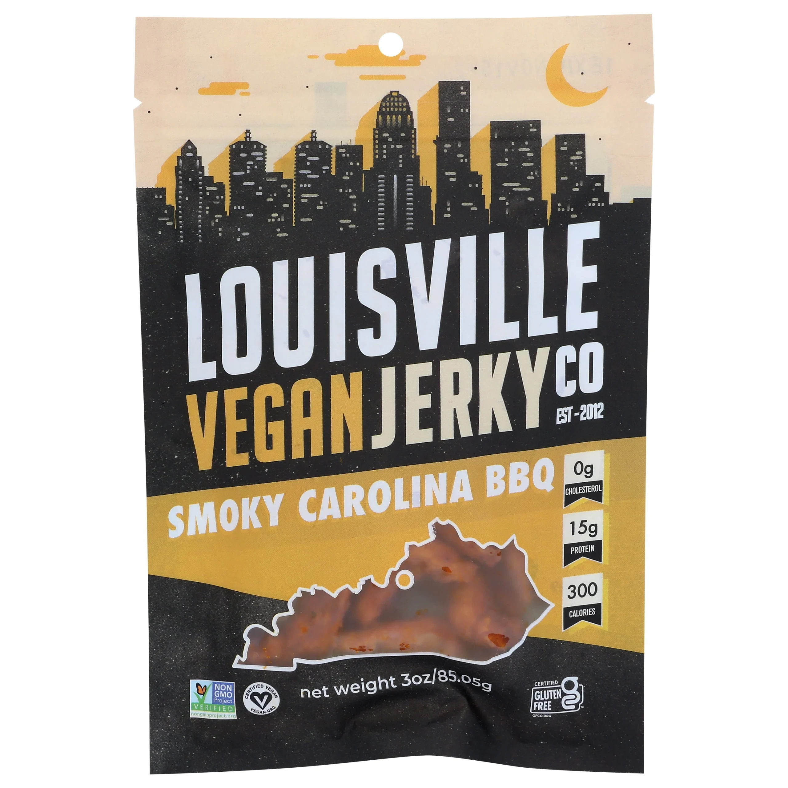 Jerky, Soy Protein, Carolina Barbecue,10 - 3 OUNCE