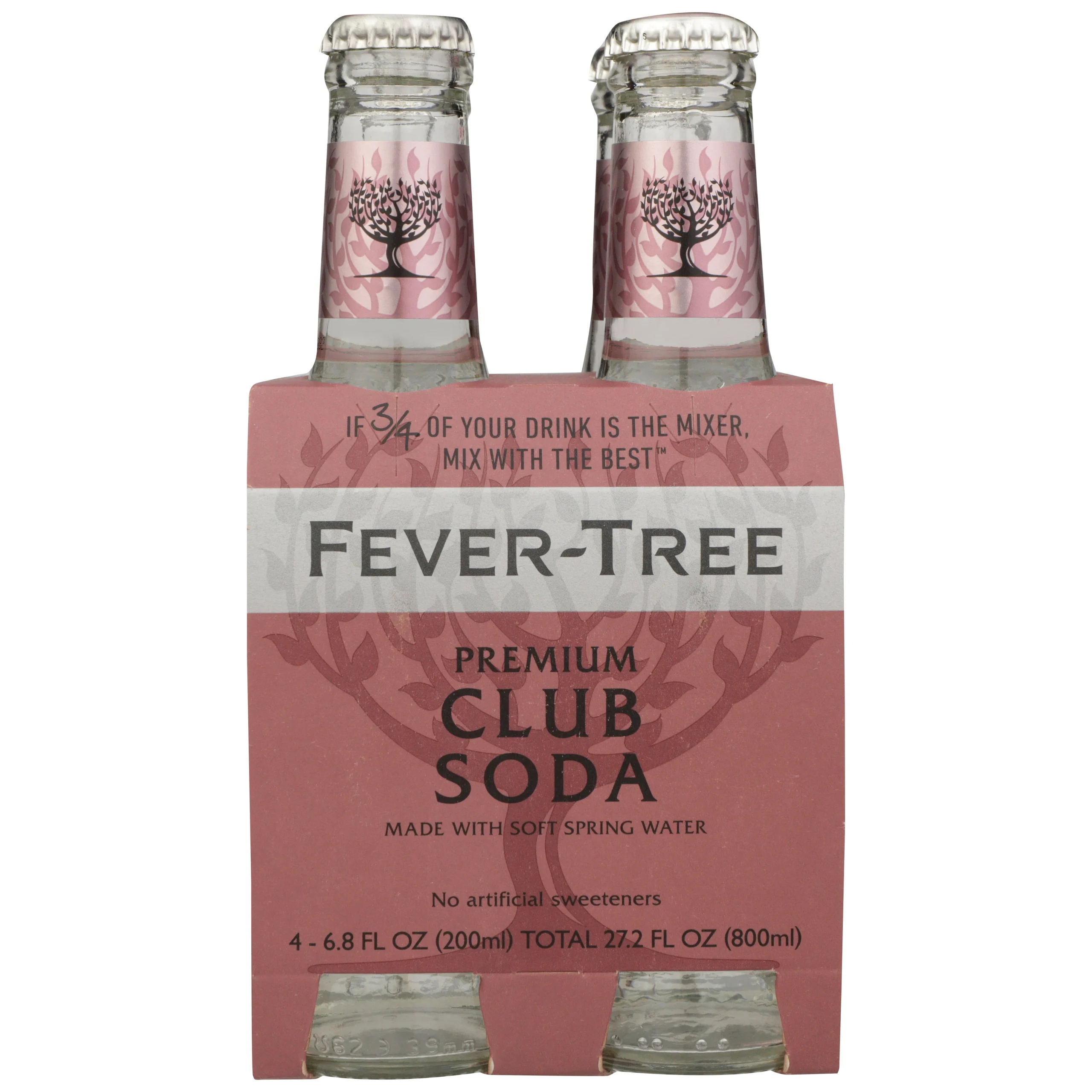 Soft Drink, Club Soda, Glass, Single-Serve, 6.8 Fluid Ounce,6 - 27.2 FLUID