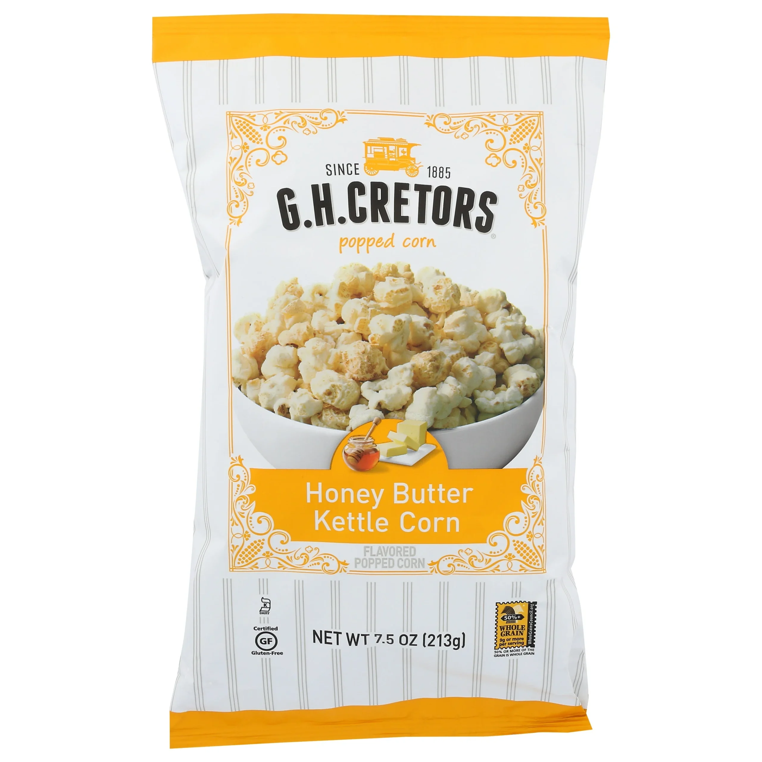 Popcorn, Kettle, Ready-to-Eat, Honey Butter,12 - 7.5 OUNCE