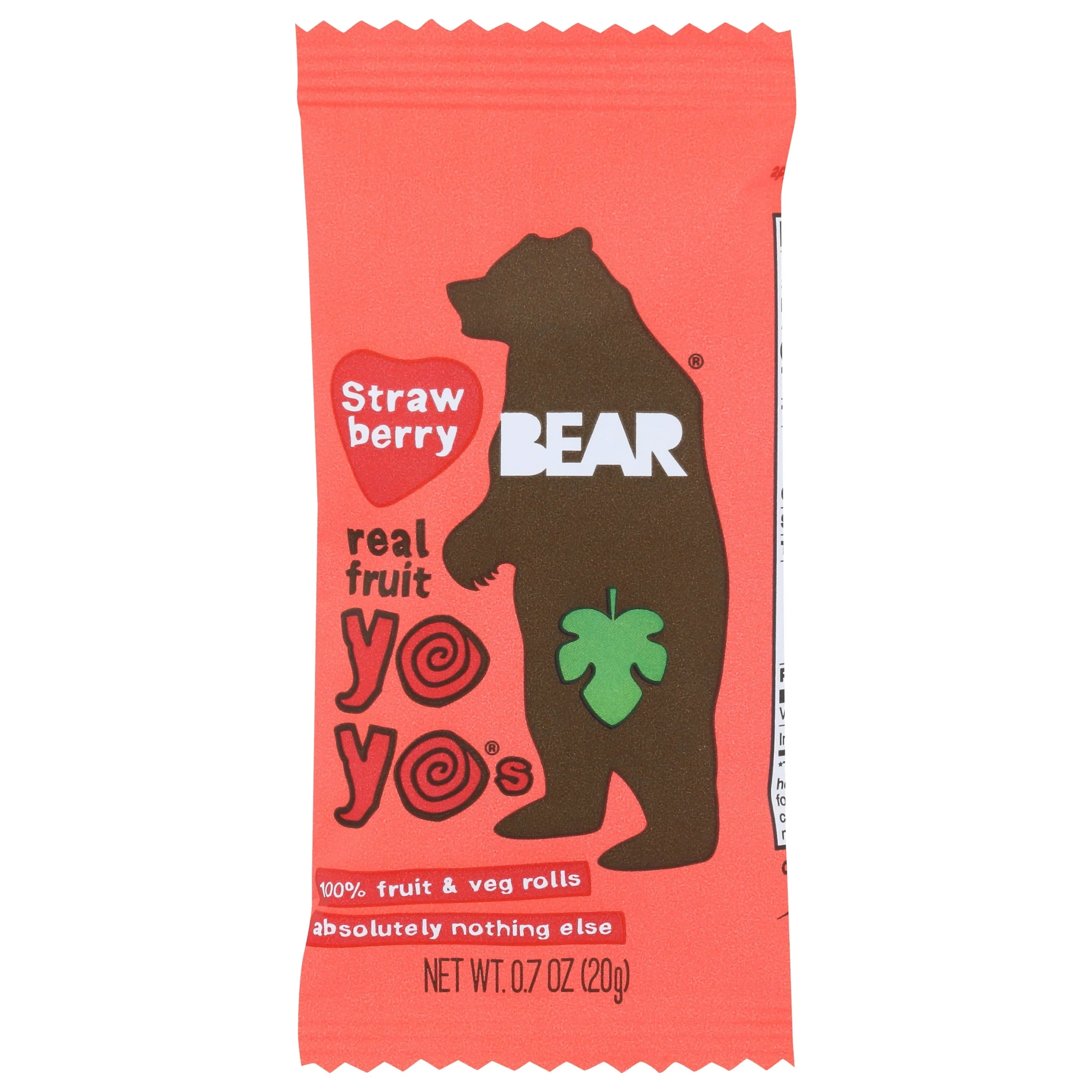 Snack, Fruit Roll, Strawberry Yo Yo, Single-Serve,12 - 0.7 OUNCE