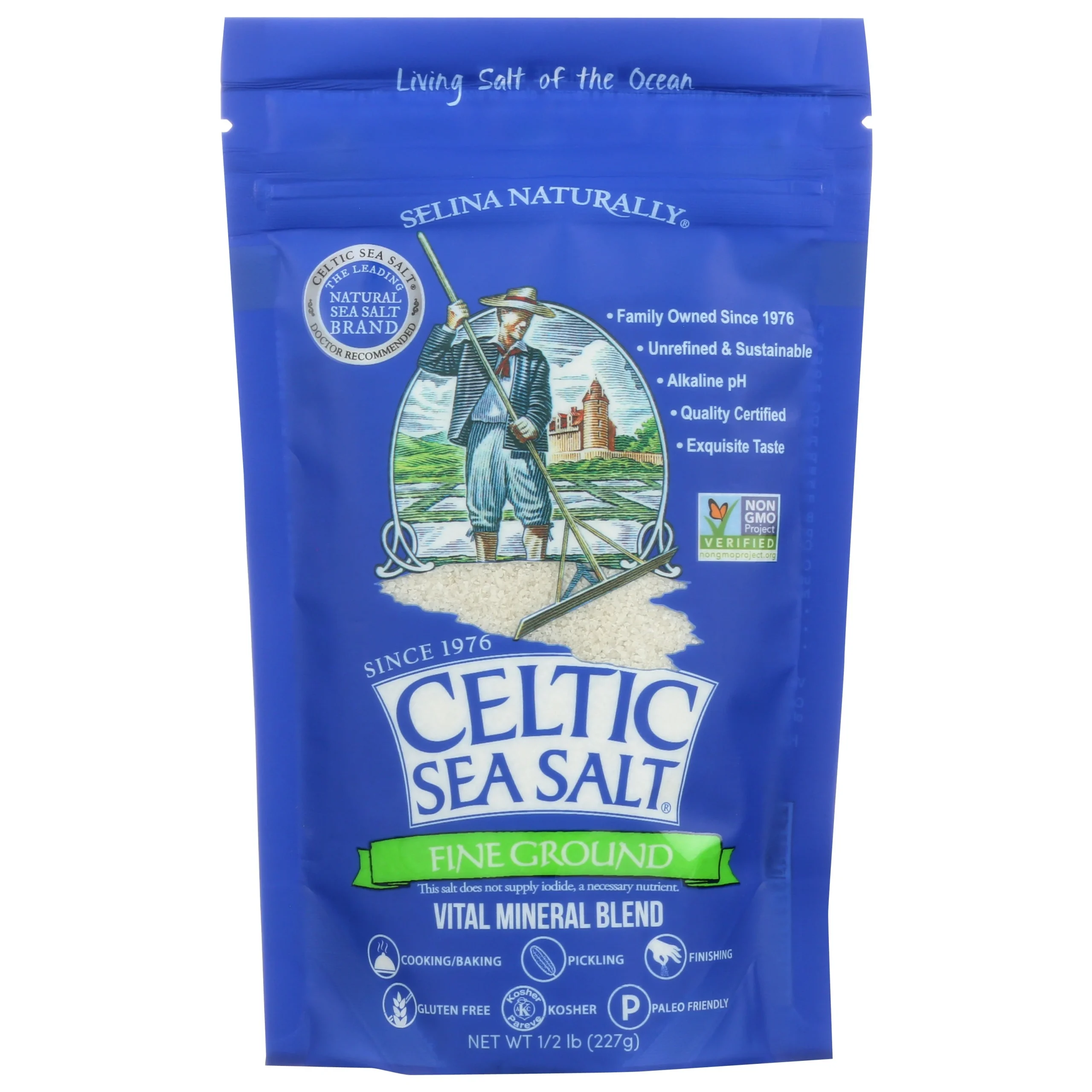 Salt, Sea, Finely Ground, Bulk,6 - 8 OUNCE