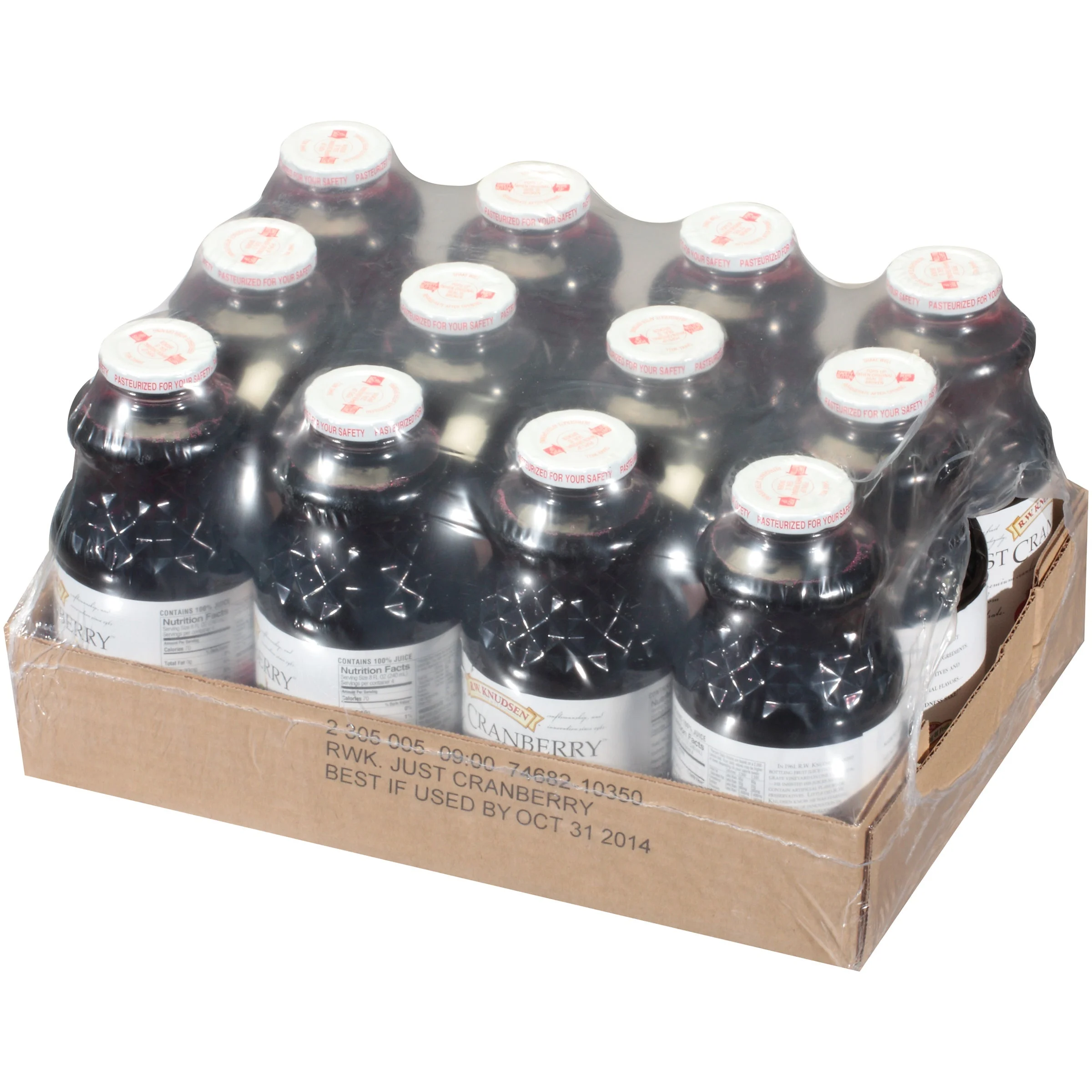 Juice, Cranberry, Unsweetened, Shelf-Stable, Glass,6 - 32 FLUID