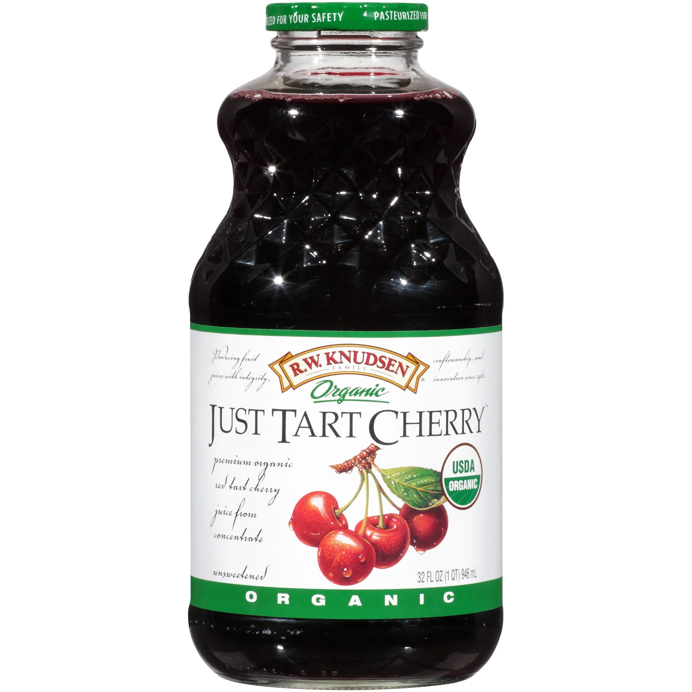 Juice, Tart Cherry, Unsweetened, Shelf-Stable, Glass,6 - 32 FLUID