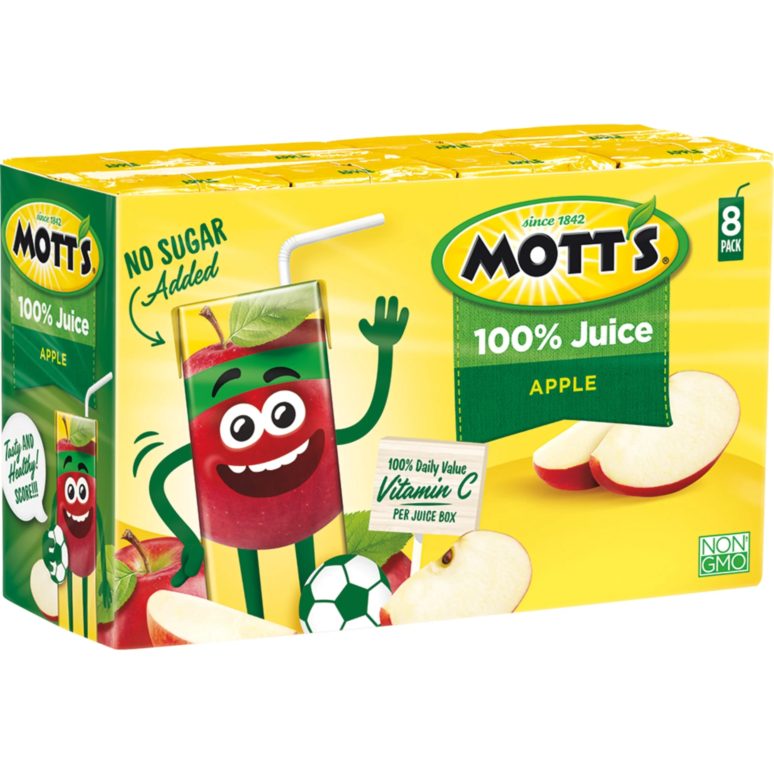 Juice Box, Apple, 100%, Shelf-Stable, Single-Serve,4 - 8 COUNT