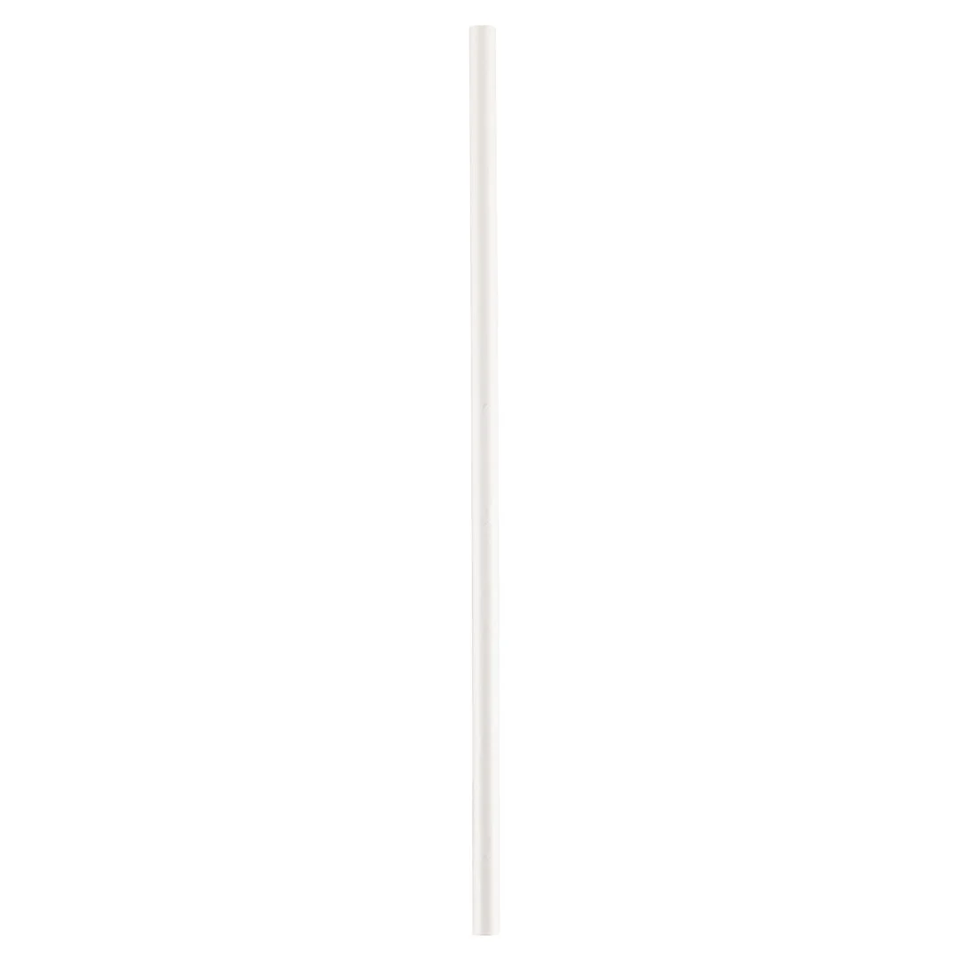 Straws, 10 Inch, Paper, White, Wrapped, Biodegradable,1 - 1000 COUNT