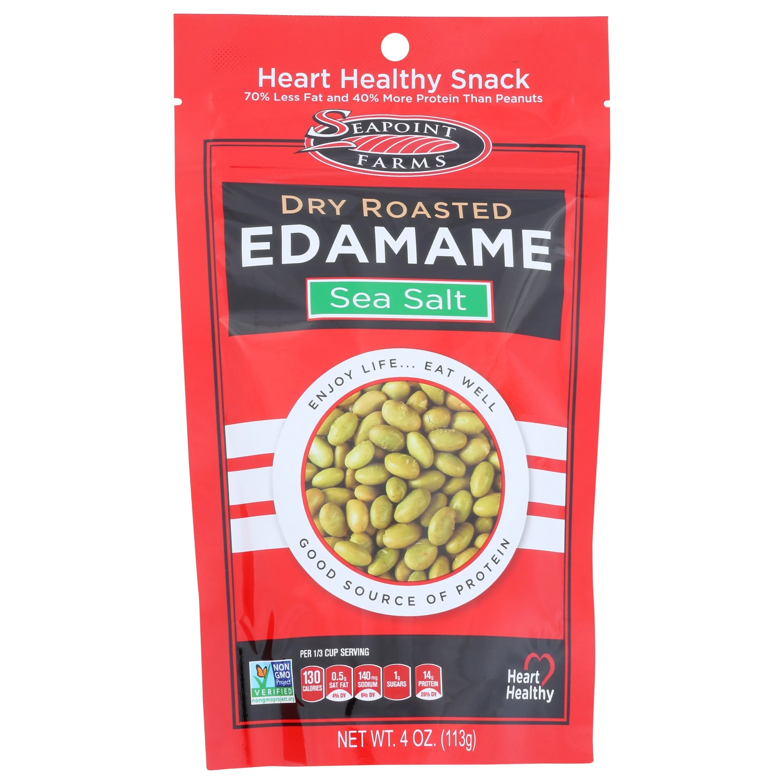 Edamame, Dry Roasted & Salted,12 - 4 OUNCE