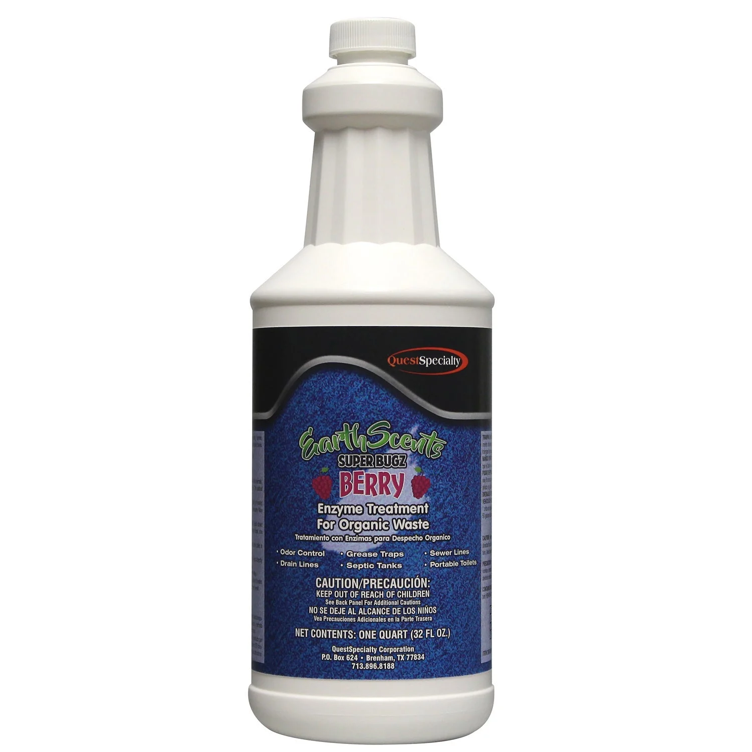 Drain Digestant, Bacterial, Berry, Earth Scents Superbugz, with Enzyme,12 - 1 QUART