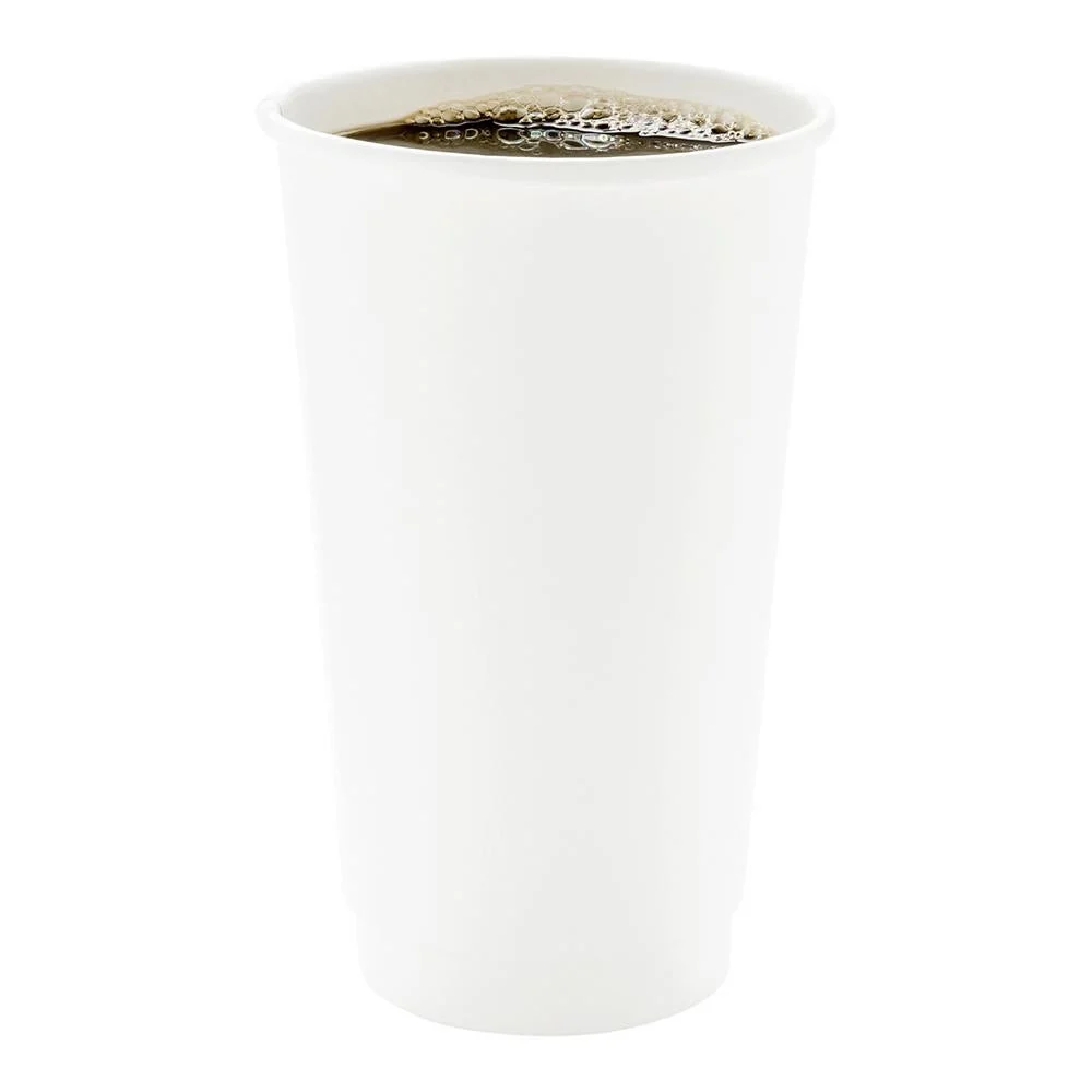 Cups, Hot, 20 Ounce, Paper, White, Double Wall,1 - 10 COUNT