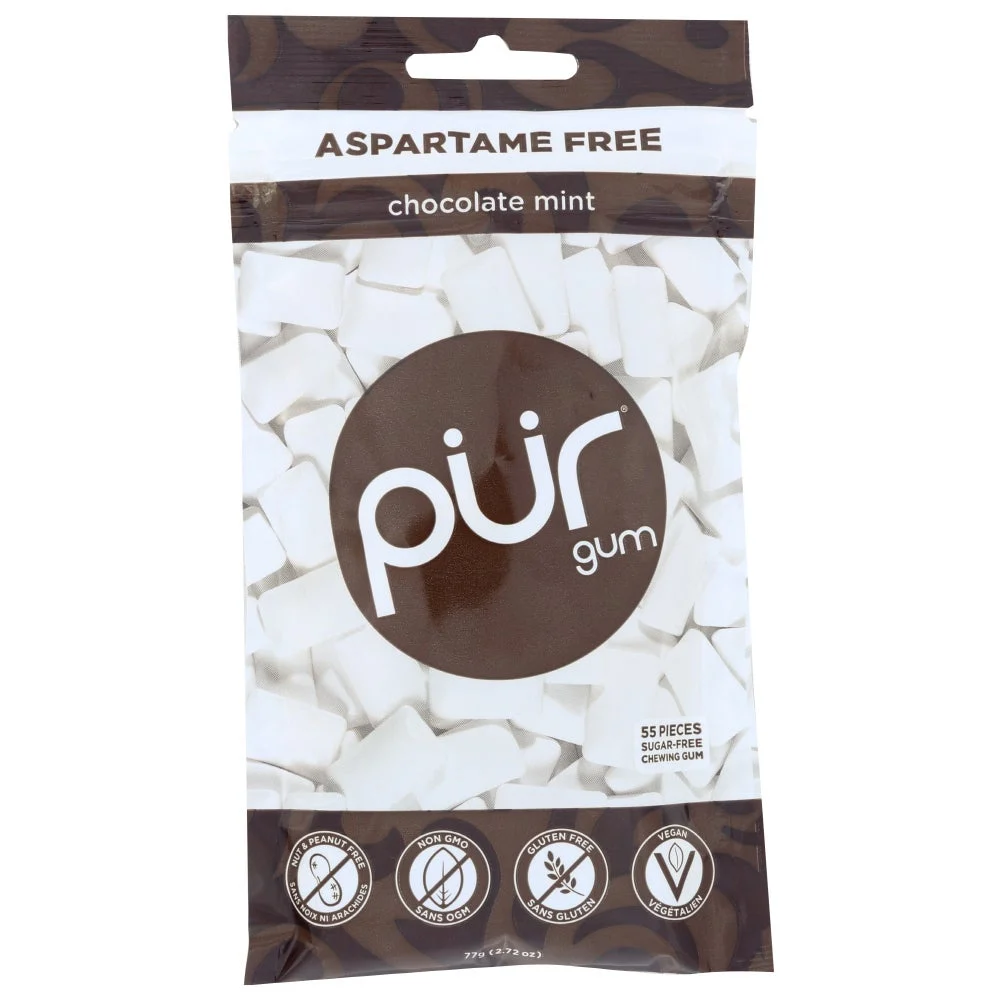Gum, Chocolate Mint, Sugar-Free,12 - 55 COUNT