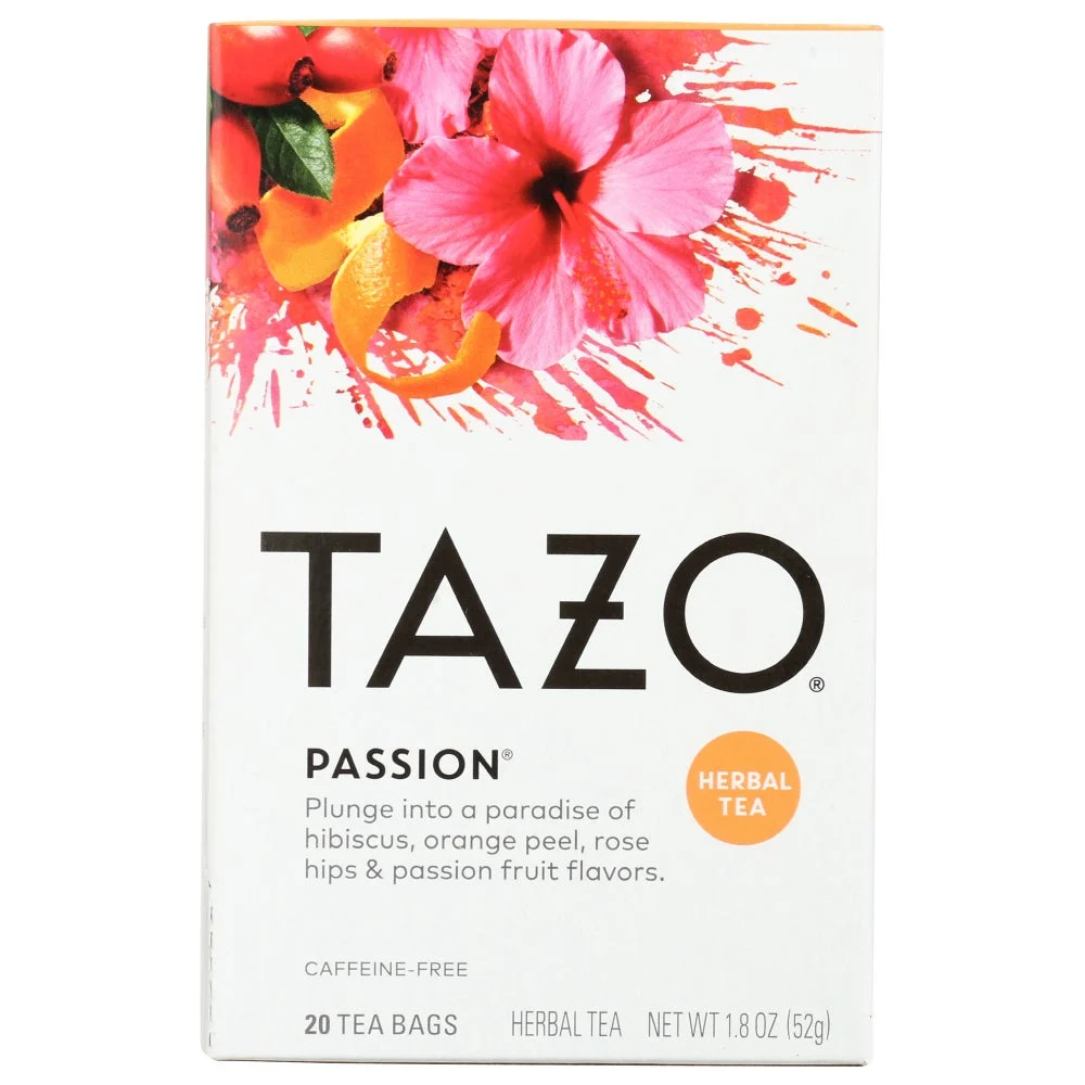 Tea, Herbal, Passion, Individually Wrapped with String,6 - 20 COUNT