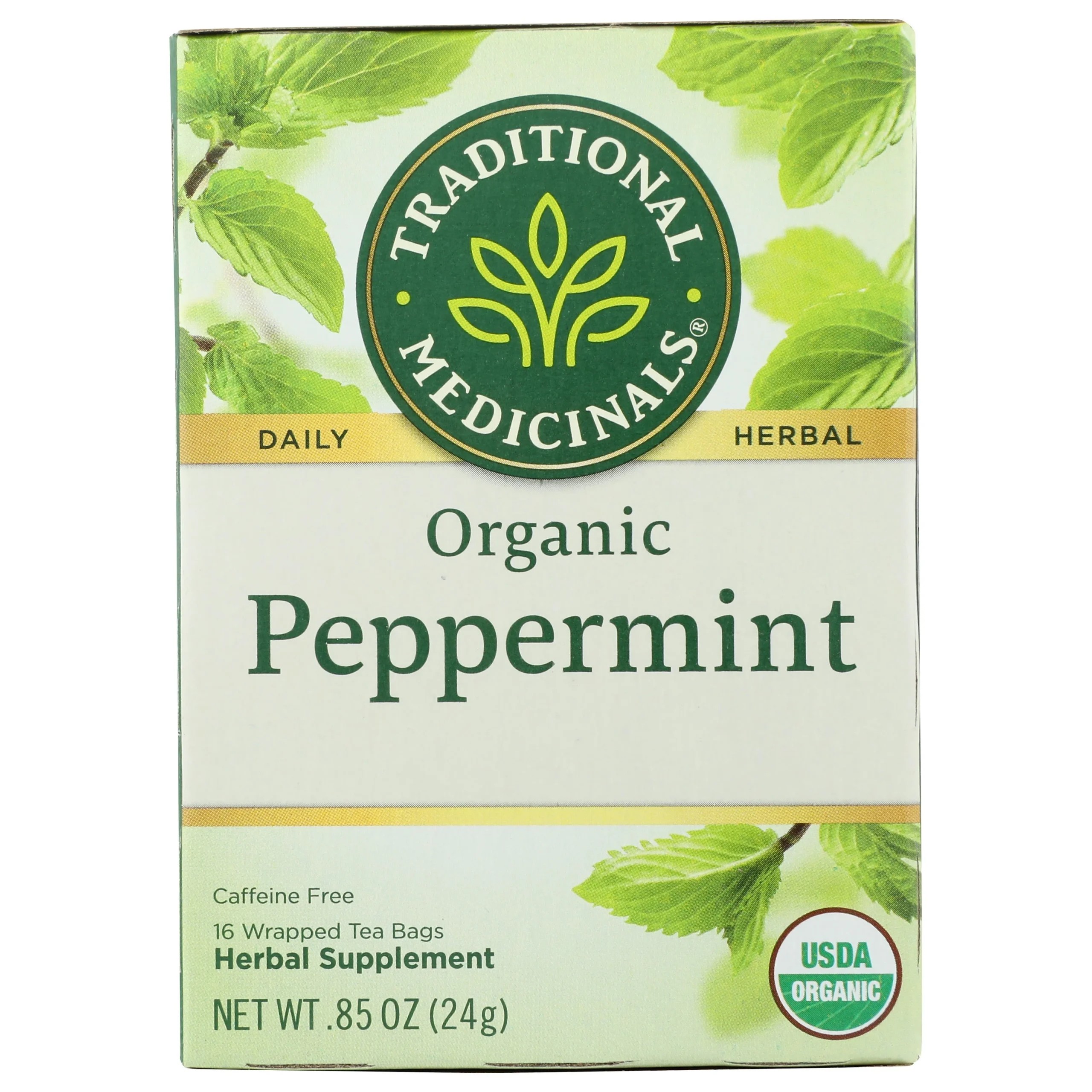Tea, Herbal, Peppermint, Individually Wrapped with String,6 - 16 COUNT