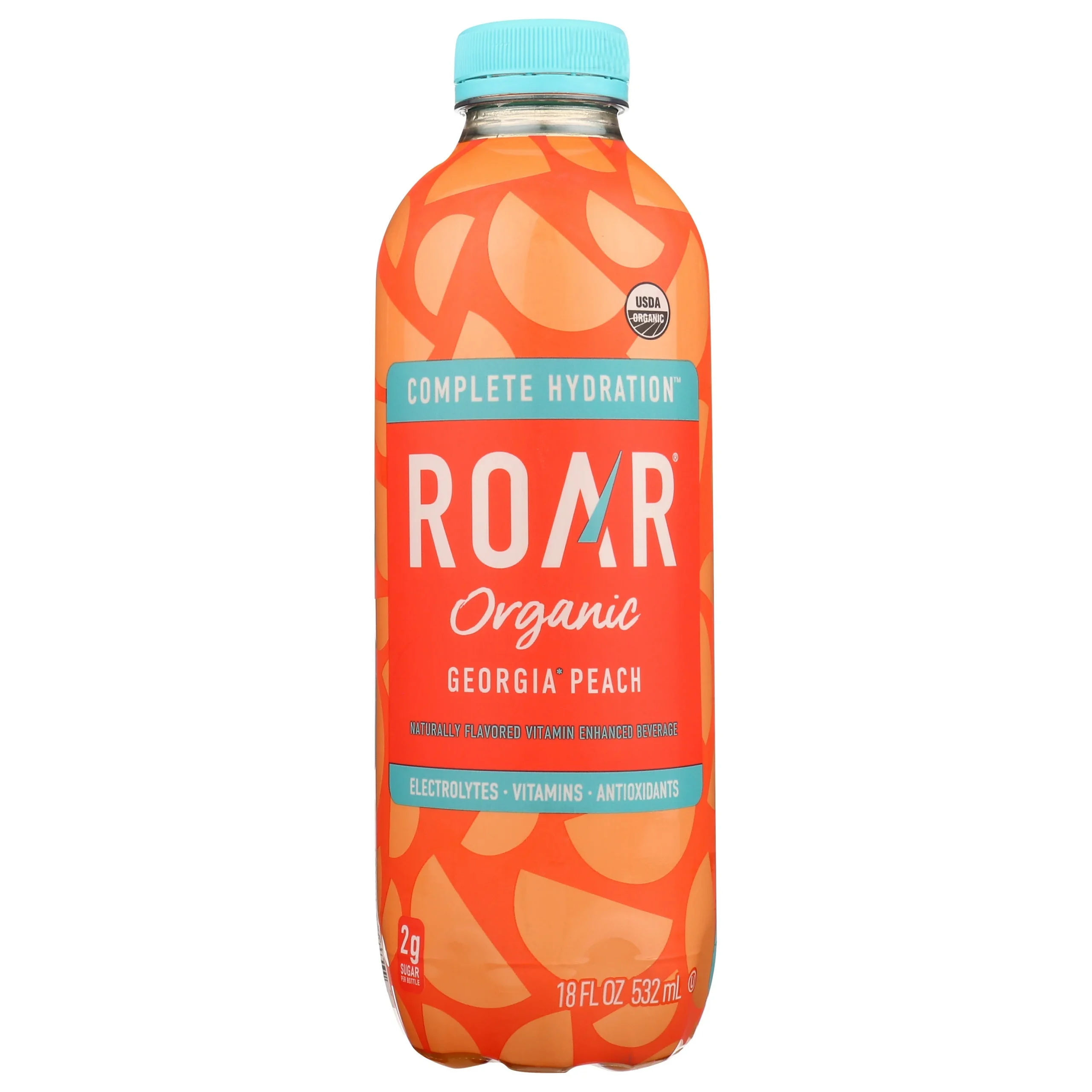 Energy Drink, Georgia Peach, with Electrolytes, Single-Serve,12 - 18 FLUID