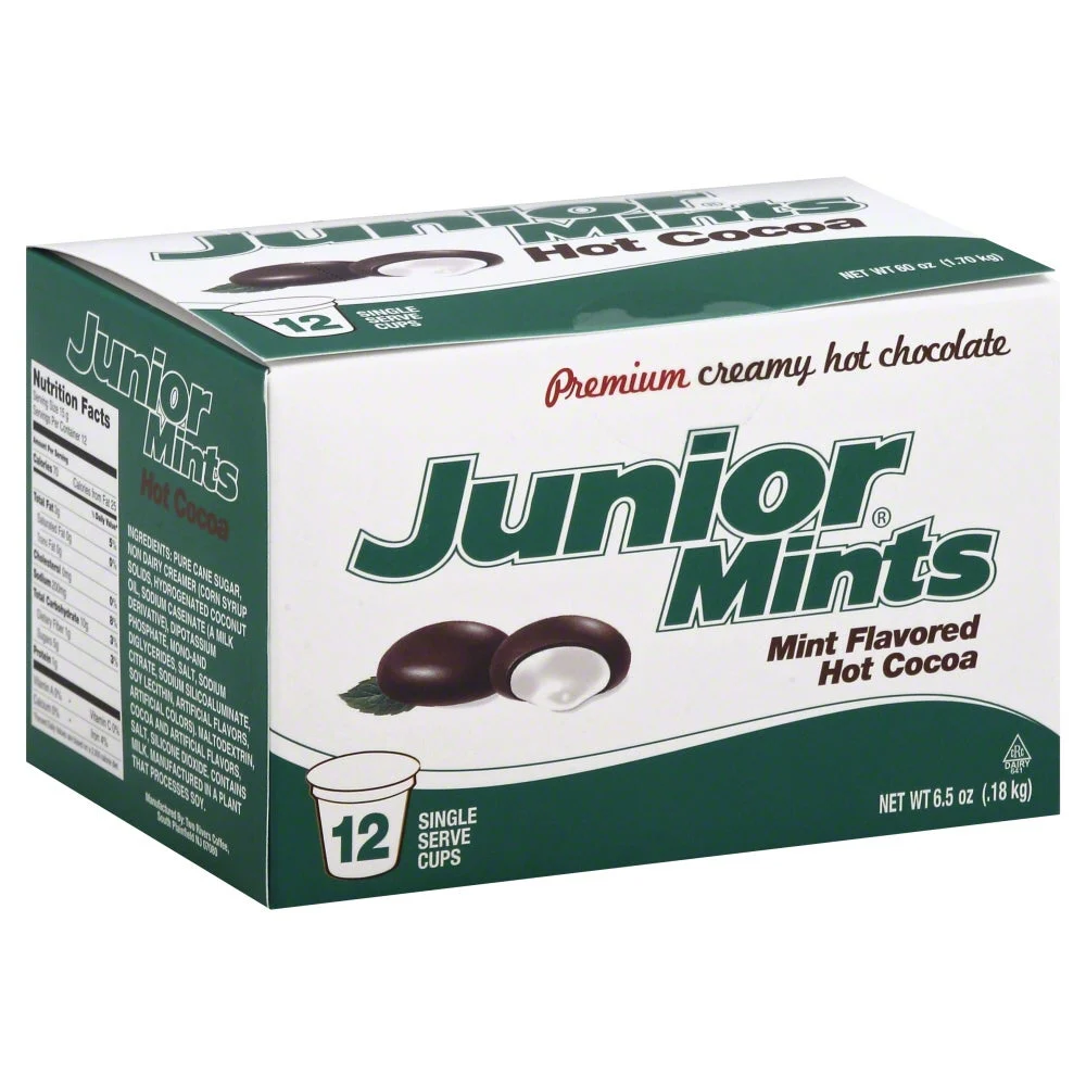 Hot Cocoa Mix, Mint, Compatible with Keurig Brewer, Single-Serve, Cup,6 - 12 COUNT