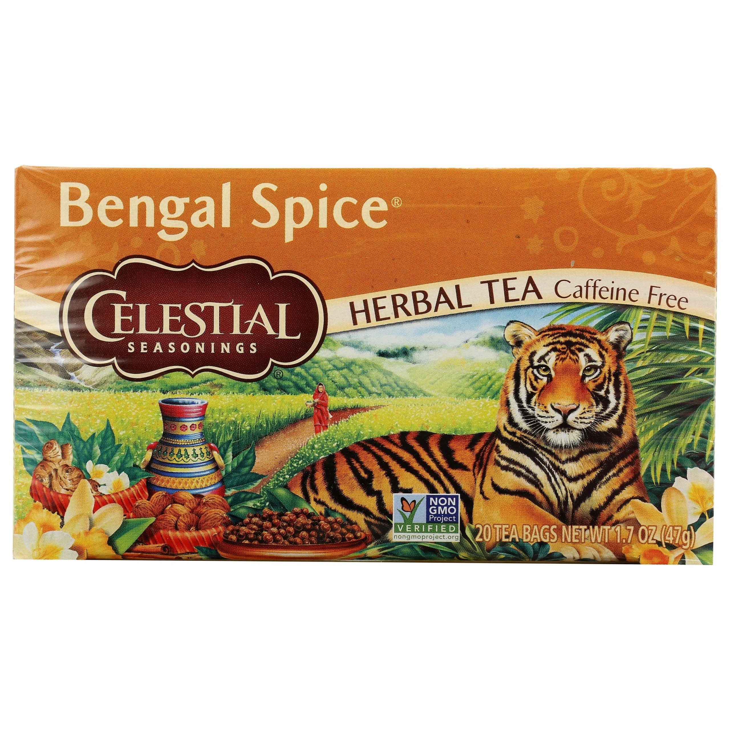 Tea, Herbal, Bengal Spice, Individually Wrapped with String,6 - 20 COUNT