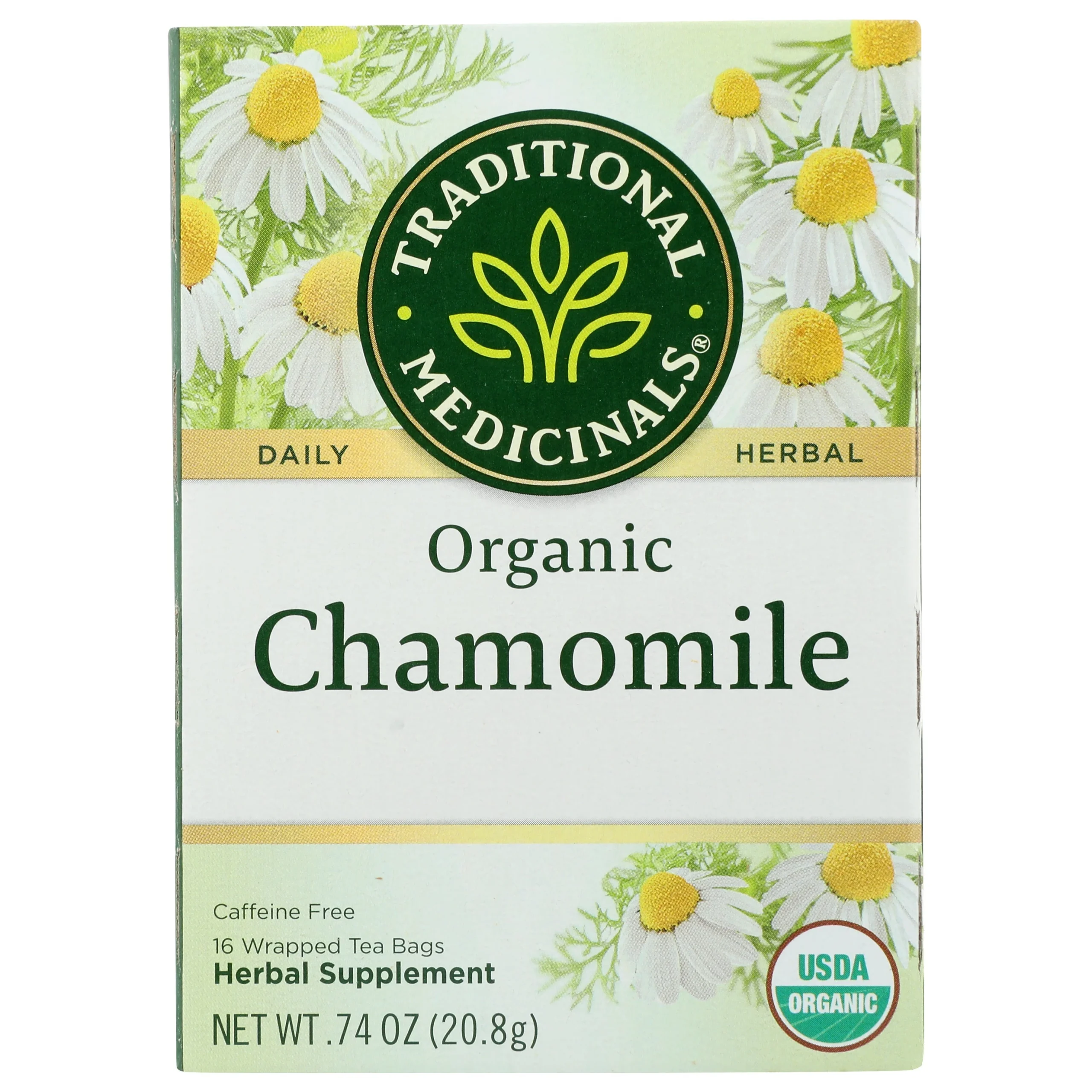 Tea, Herbal, Chamomile, Individually Wrapped with String,6 - 16 COUNT