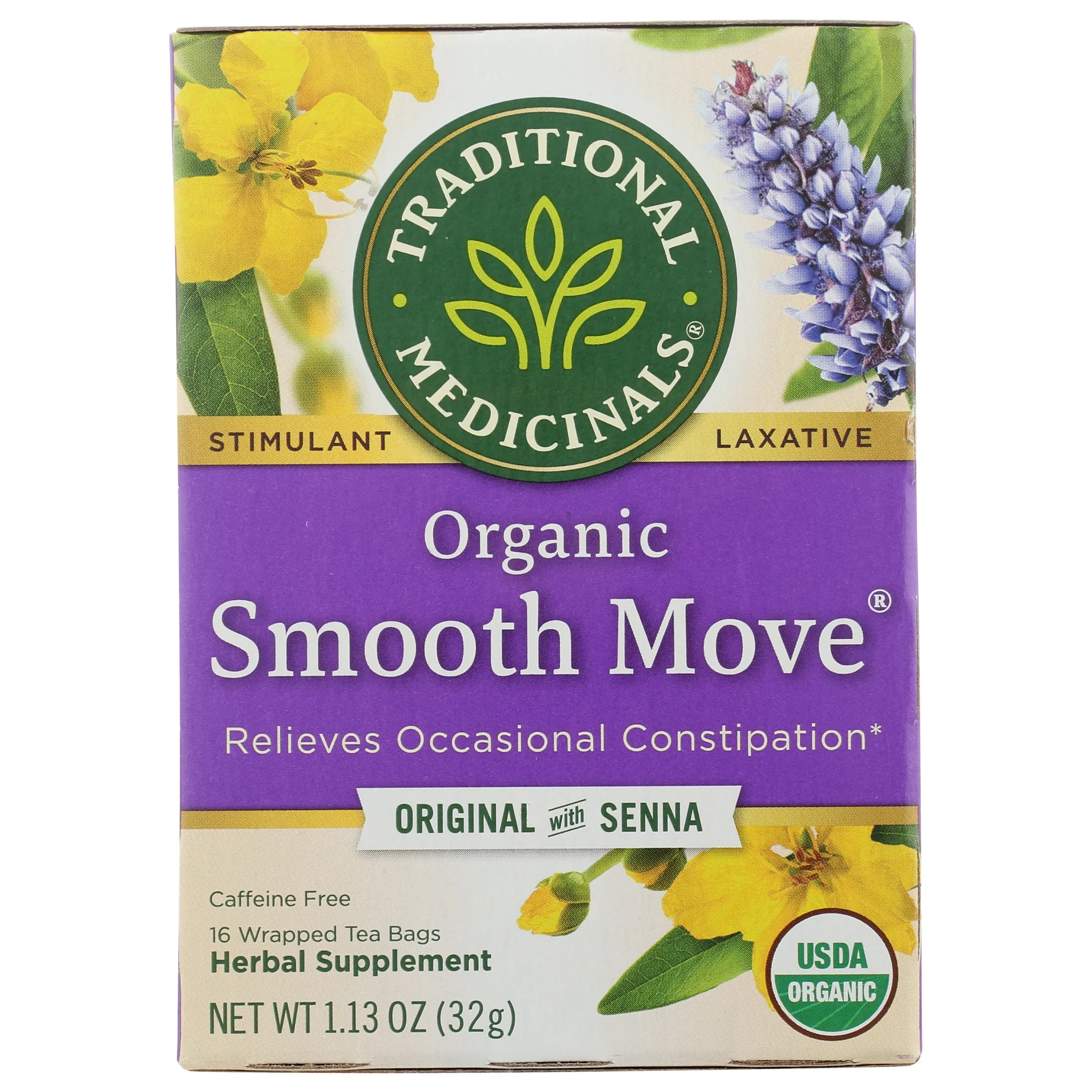 Tea, Herbal, with Senna, Individually Wrapped with String,6 - 16 COUNT