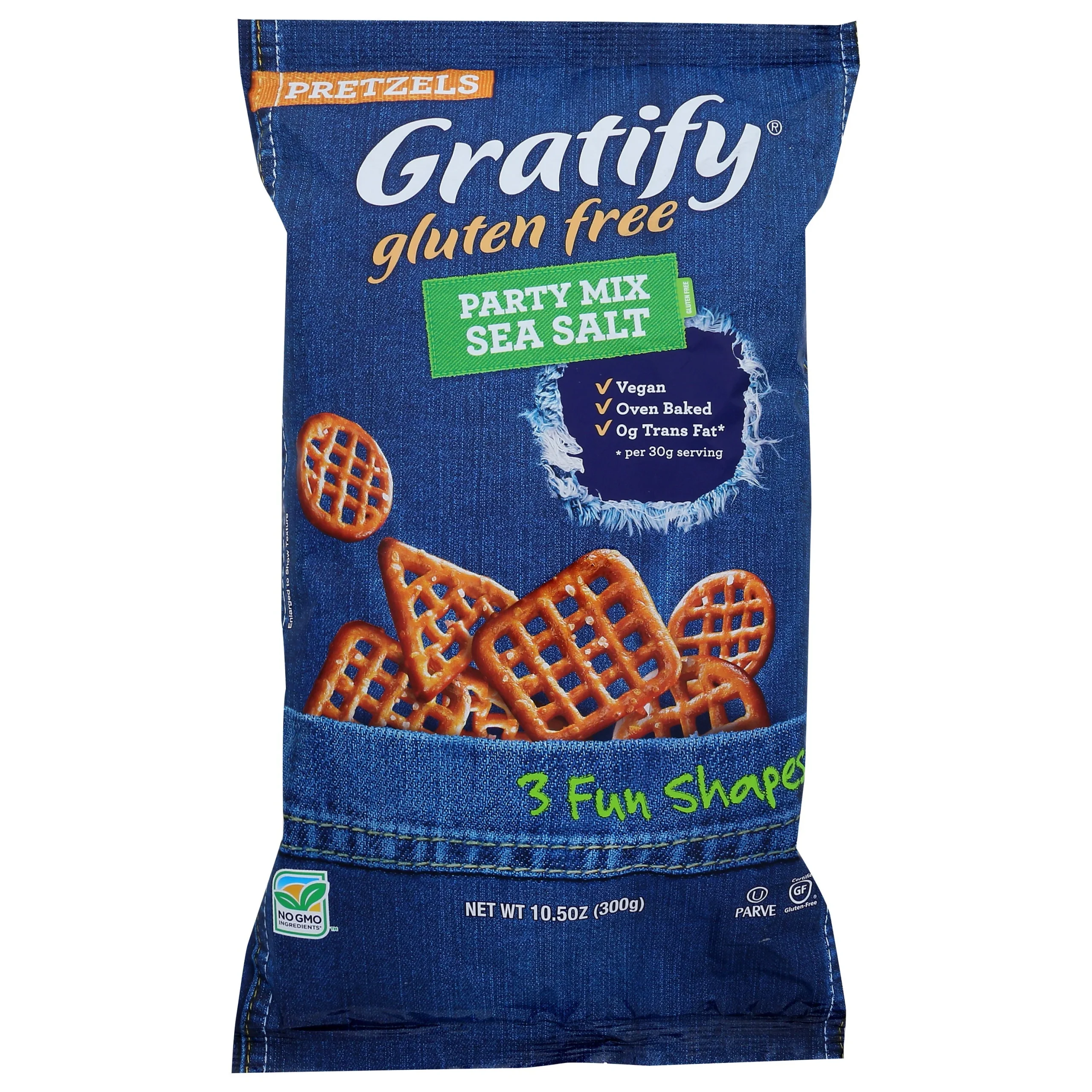 Pretzels, Sea Salt, Circles/Triangles/Squares,6 - 10.5 OUNCE
