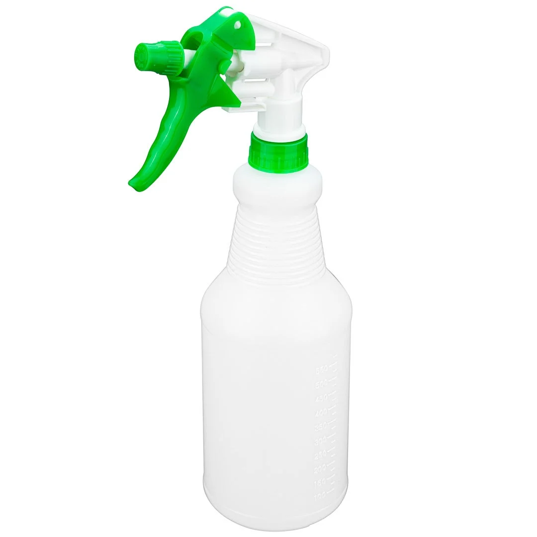 Spray Bottles, Trigger Mist, 25 Ounce, Adjustable Nozzle, Green,1 - 3 COUNT