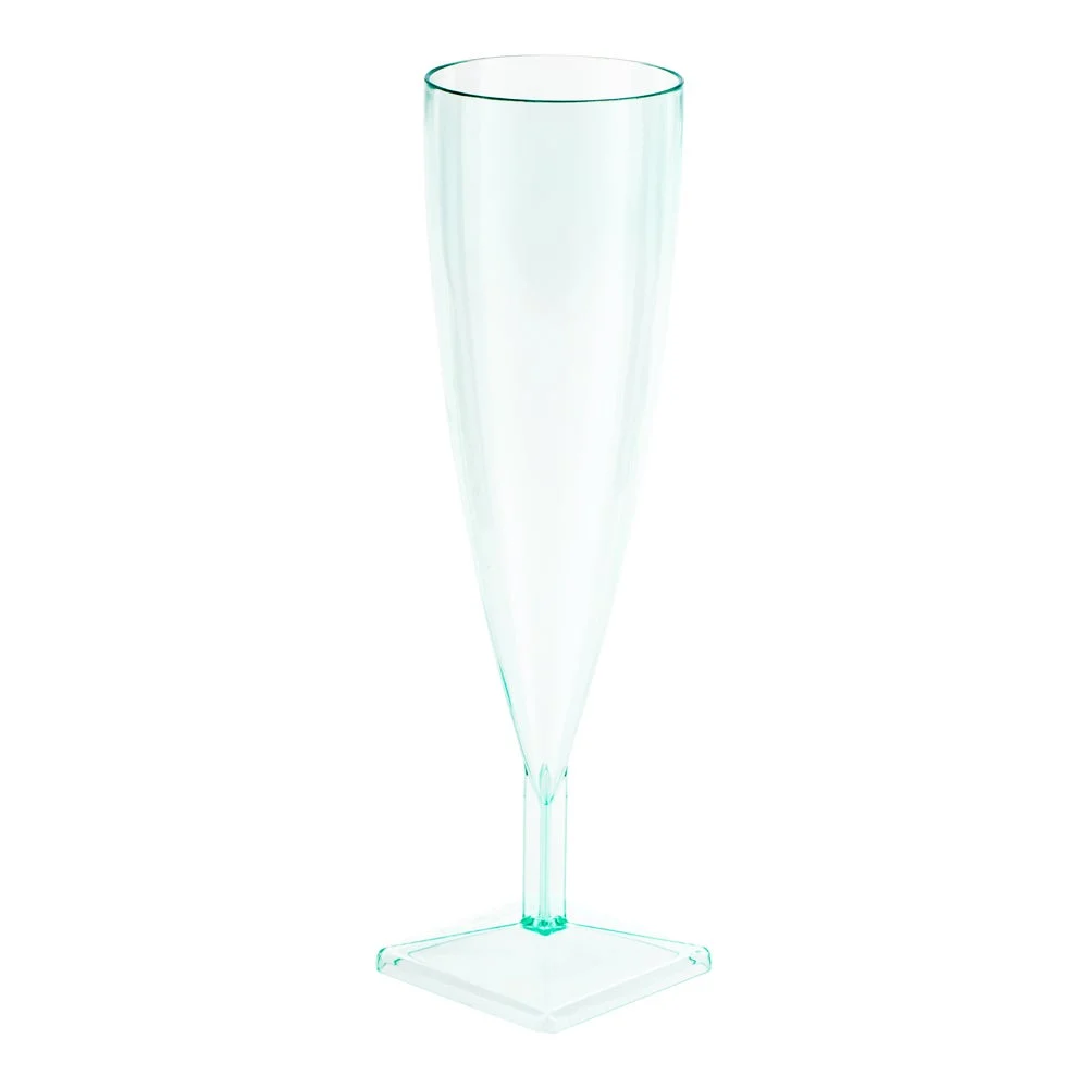Flutes, Champagne, 5 Ounce, Plastic, Sea Green,1 - 10 COUNT