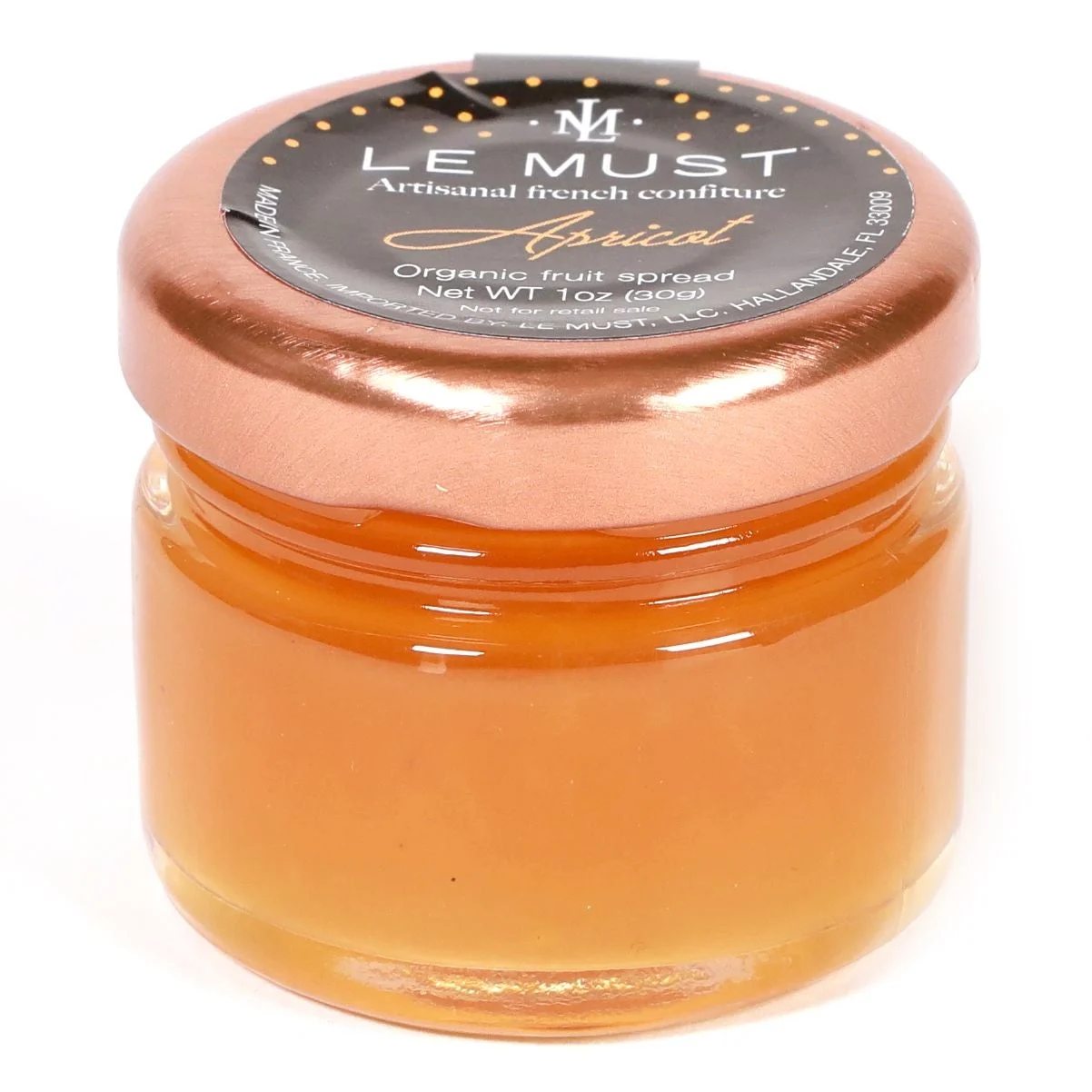Preserves, Apricot, Room Service Glass Jars,80 - 1 OUNCE