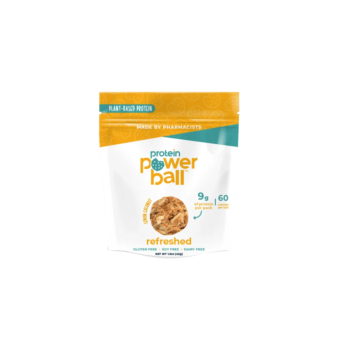 Snack Balls, Protein, Lemon Coconut, Single-Serve,12 - 1.5 OUNCE