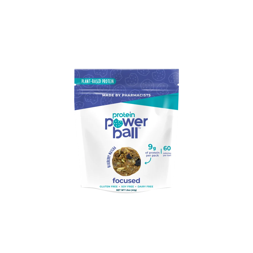 Snack Balls, Protein, Blueberry Matcha, Single-Serve,12 - 1.5 OUNCE
