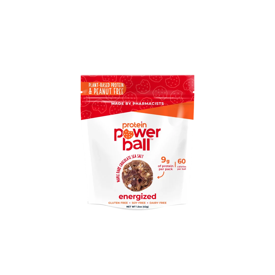 Snack Balls, Protein, Maple Dark Chocolate, Single-Serve,12 - 1.5 OUNCE