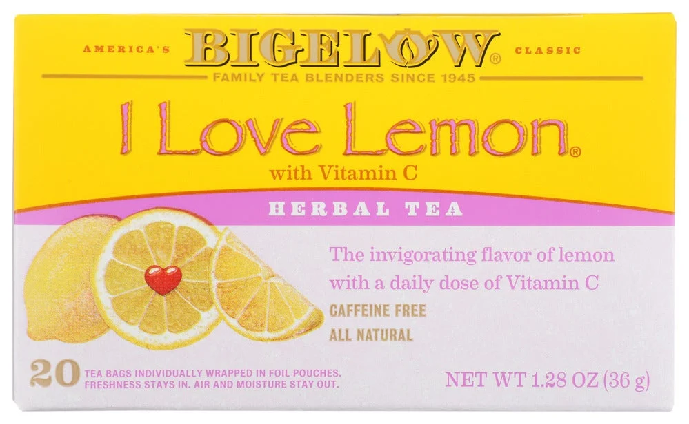 Tea, Herbal, Lemon, with Vitamin C, Individually Wrapped with String,6 - 20 COUNT