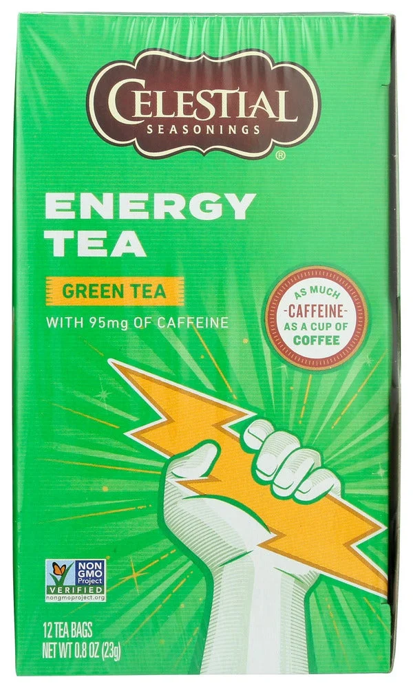 Tea, Green, Energy, Individually Wrapped with String,6 - 12 COUNT
