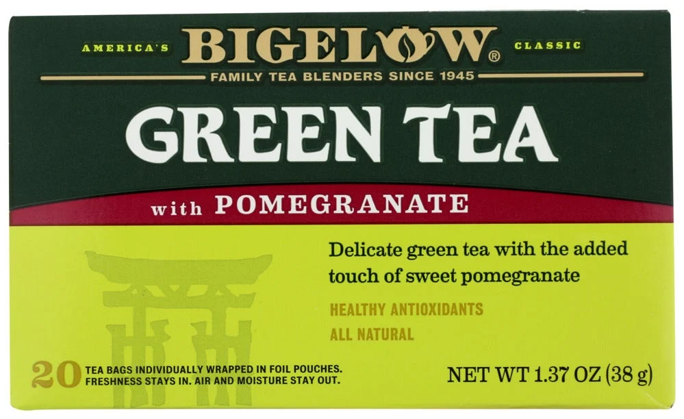 Tea, Green, Pomegranate, Individually Wrapped with String,6 - 20 COUNT