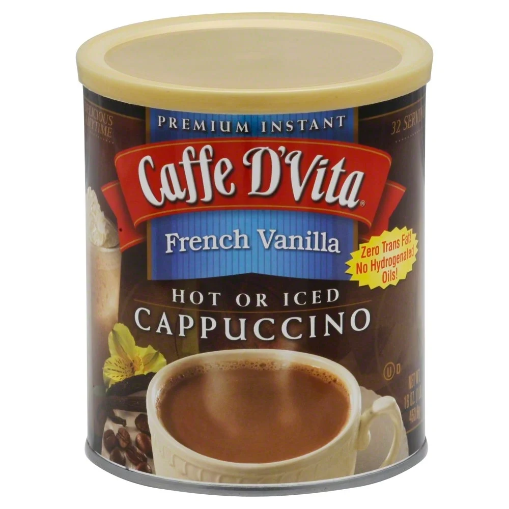 Drink Mix, Powdered, French Vanilla Cappuccino,6 - 16 OUNCE