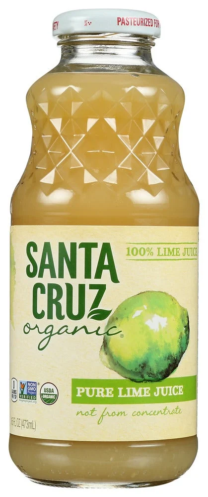 Juice, Lime, 100%, Not From Concentrate, Shelf-Stable, Glass,8 - 16 FLUID